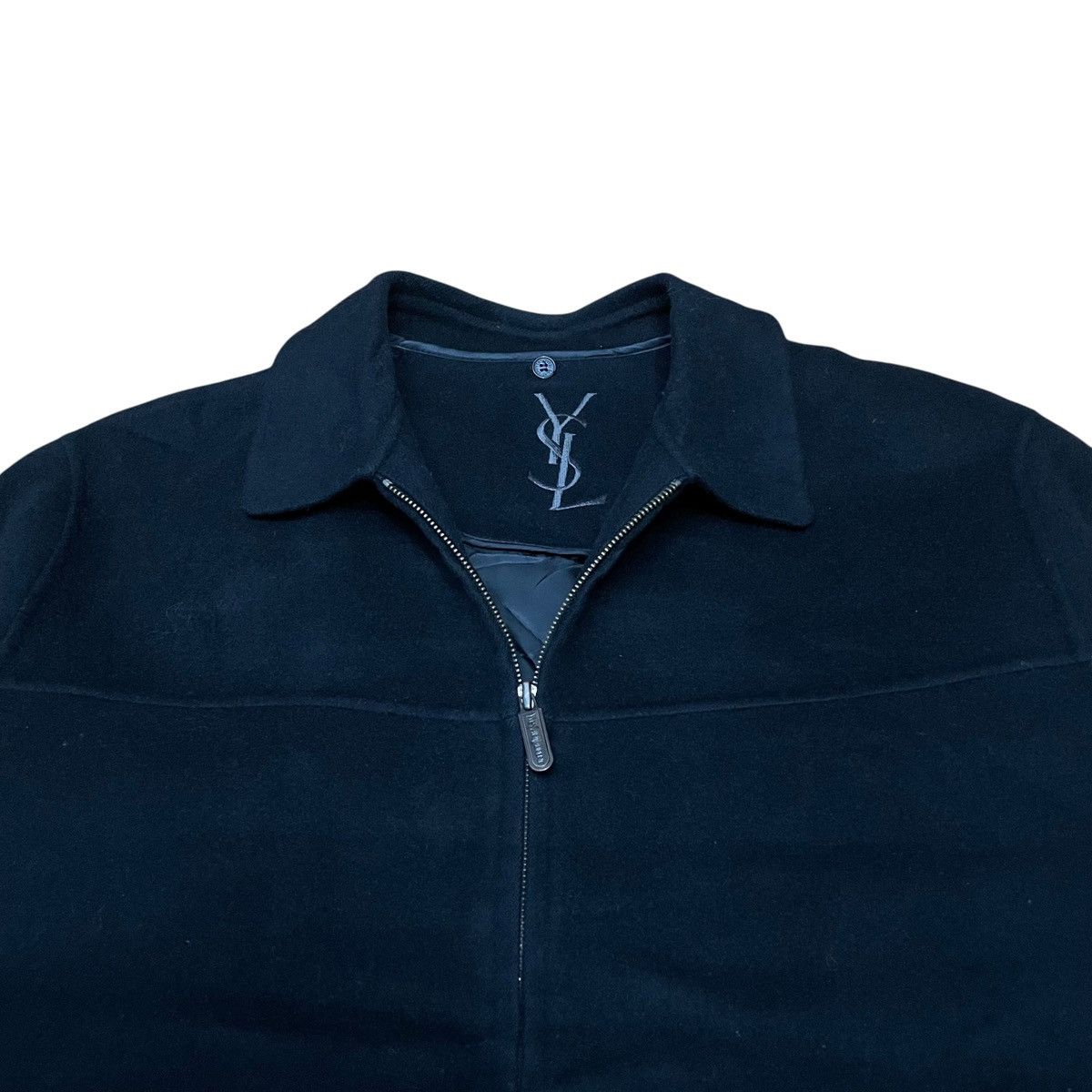 Yves Saint Laurent 100% Wool Vintage YSL Yves Saint Laurent Work Casual Jacket Size US L / EU 52-54 / 3 - 3 Thumbnail