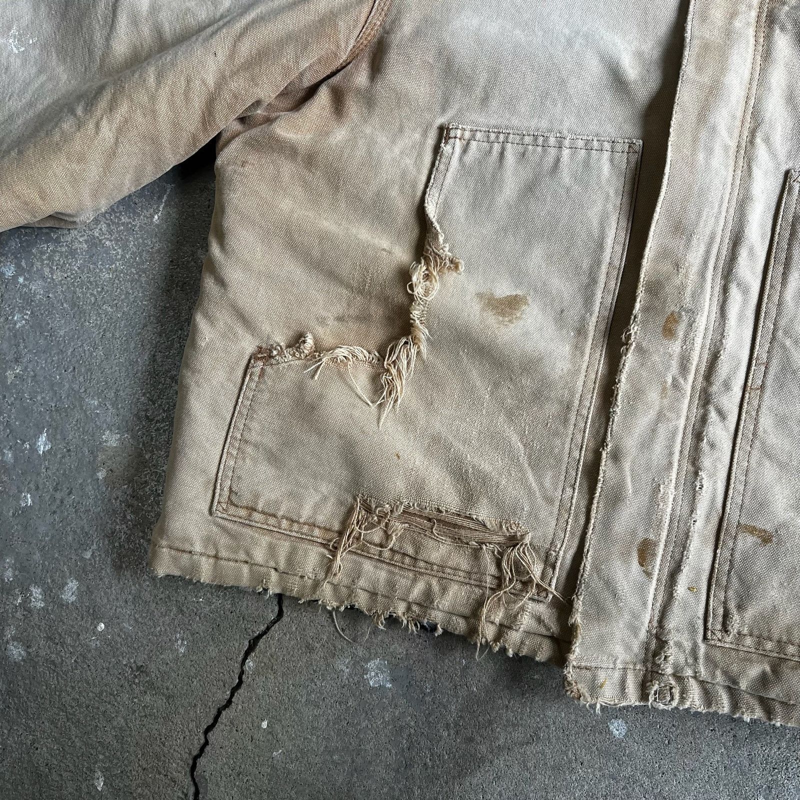 Carhartt × Vintage Carhartt faded brown thrashed arctic work wear jacket Size US L / EU 52-54 / 3 - 11 Thumbnail