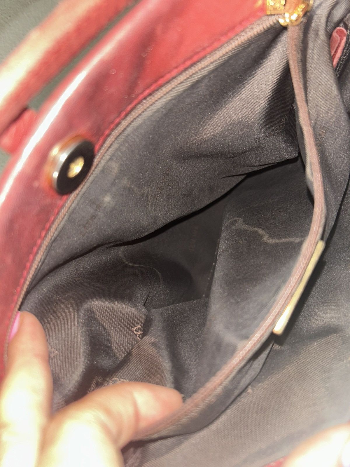 Loewe Vintage Loewe Burgundy Leather Shoulder Bag (project piece) Size ONE SIZE - 6 Thumbnail