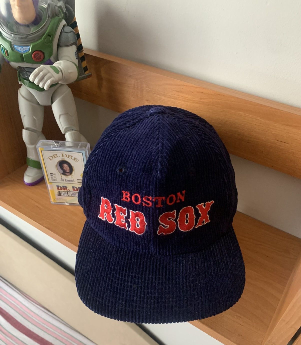 MLB × Twins × Vintage 90s Vintage MLB Twins Enterprise Boston Red Sox Corduroy Hat Size ONE SIZE - 1 Thumbnail