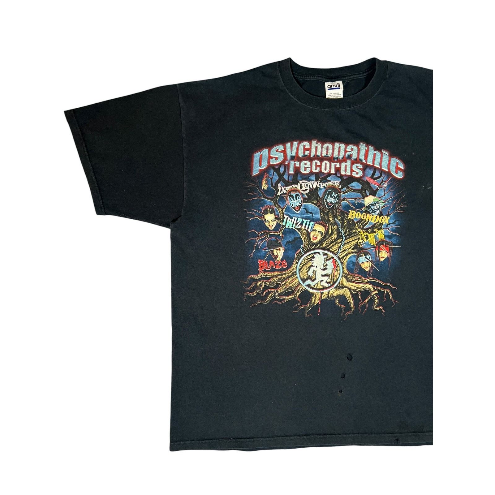 Anvil × Band Tees × Vintage Y2K Psychopathic Records Insane Clown Posse faded tee Size US XXL / EU 58 / 5 - 4 Thumbnail
