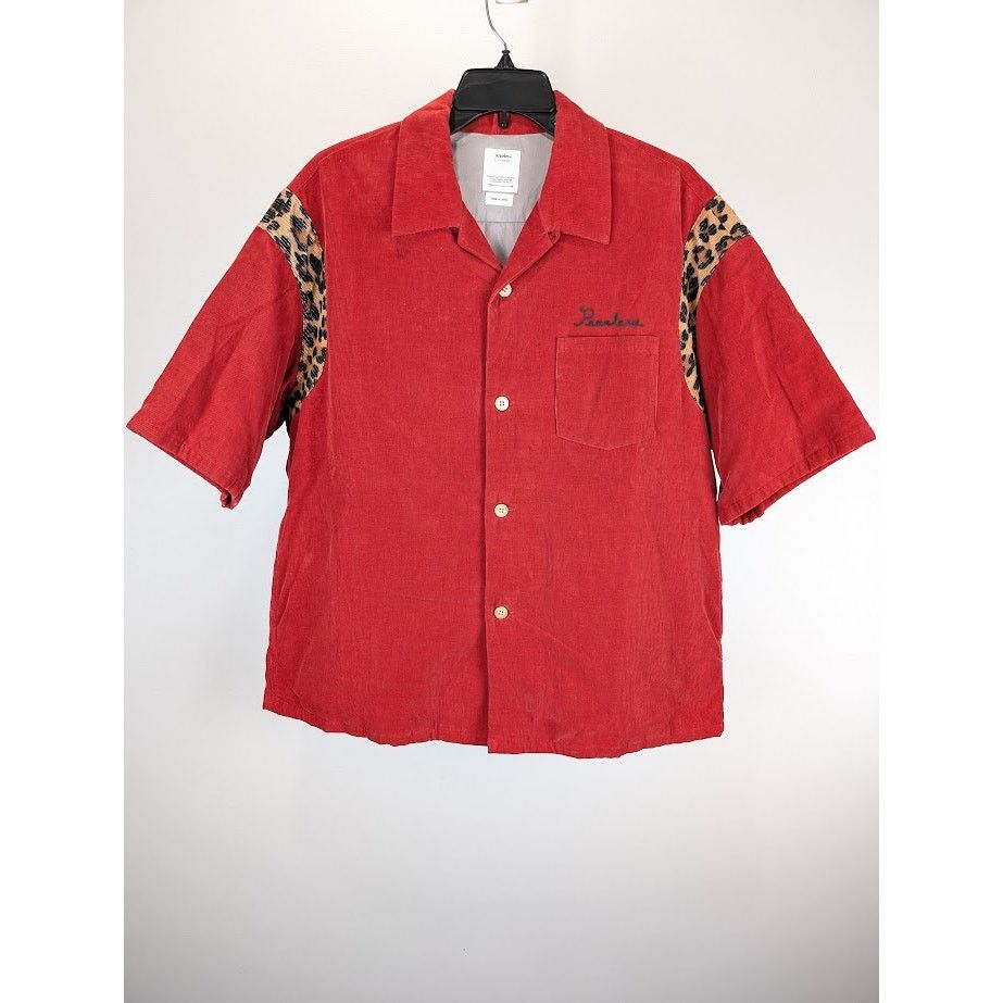 Visvim o1rshd1 Wallis Down Shirt S/S in Red Size US M / EU 48-50 / 2 - 2 Thumbnail