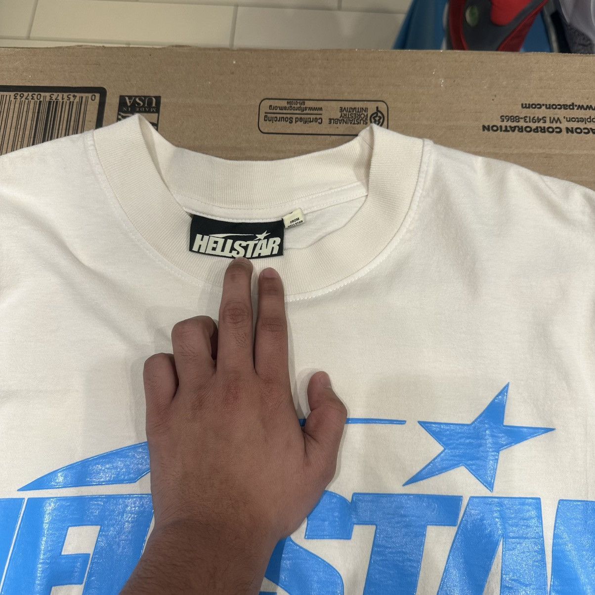 HELLSTAR Hellstar Classic Logo Tan & Blue Tee Size US L / EU 52-54 / 3 - 8 Thumbnail