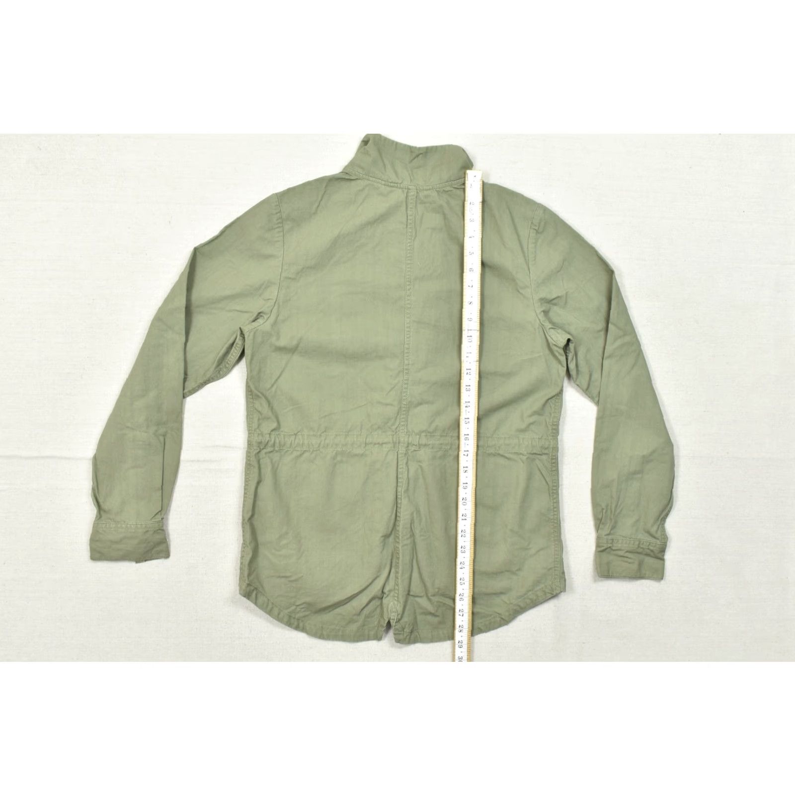 Vintage Cabela's Olive Green Canvas Utility Jacket Medium Classic Fit 100% Cotton Field Size M / US 6-8 / IT 42-44 - 4 Thumbnail