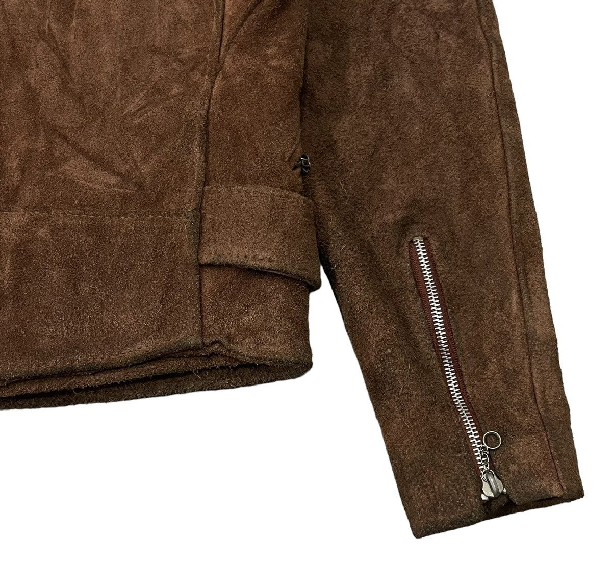 Schott Vintage Mextex Double Collar Biker Suede Leather Jacket Size US S / EU 44-46 / 1 - 16 Thumbnail