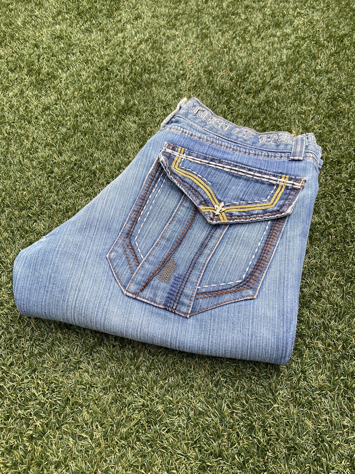 Vintage VTG 00’s / Y2K Embroidered Dagger Mens Jeans Size US 30 / EU 46 - 7 Thumbnail