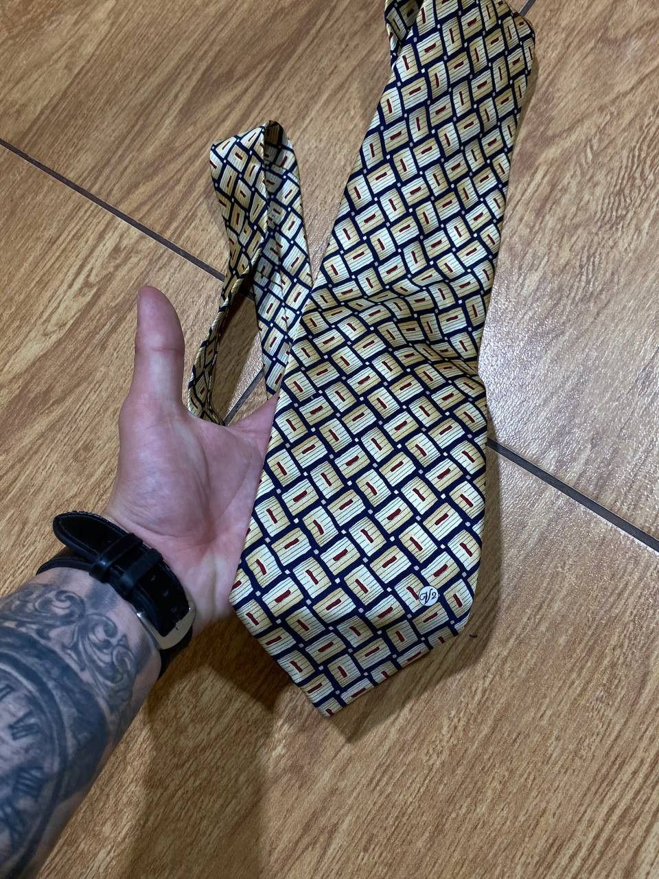 Versace Amazing Versace Abstract Silk Tie Size ONE SIZE - 10 Thumbnail