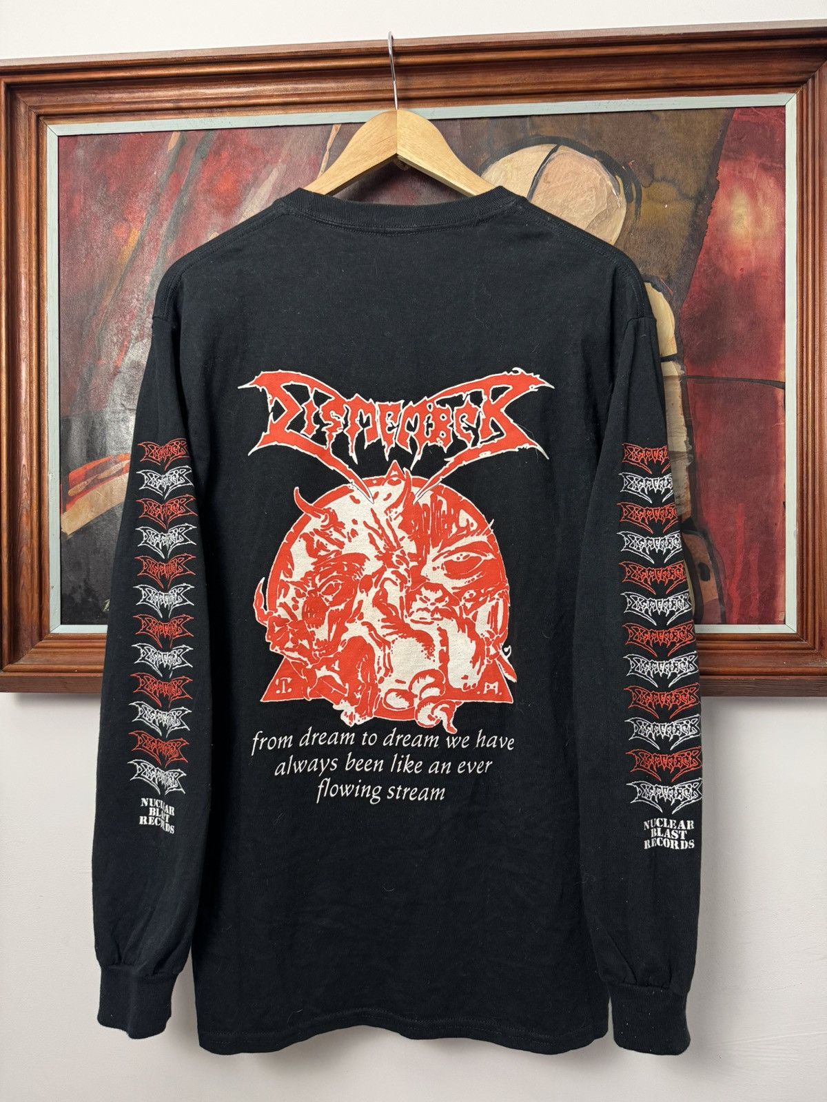 Band Tees Dismember Death Metal Band Longsleeve Nuclear Blast Vintage Size US M / EU 48-50 / 2 - 2 Thumbnail