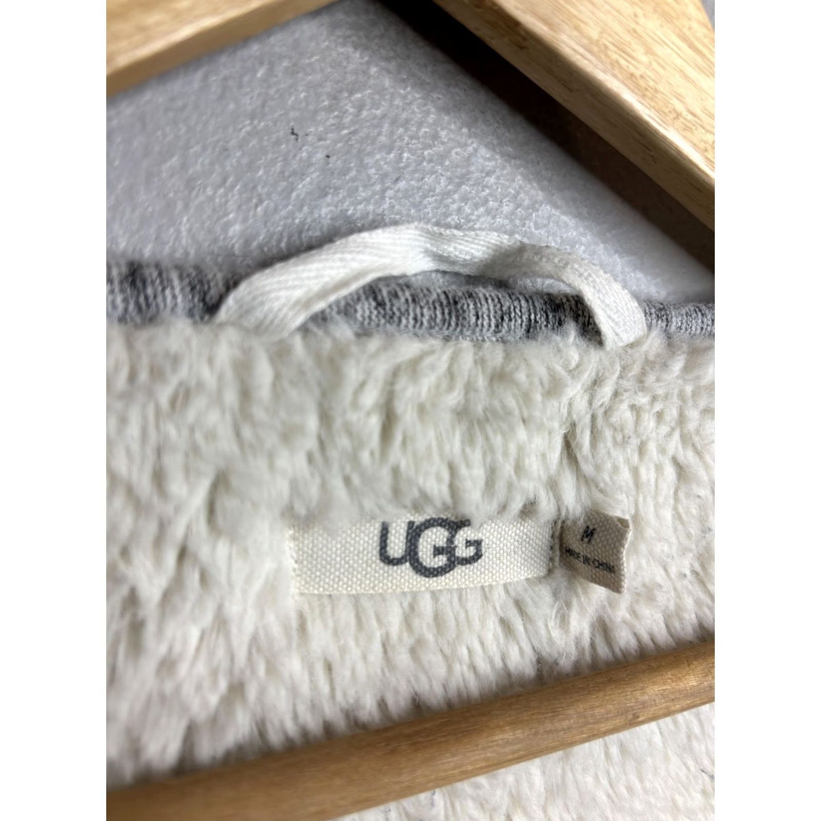 Ugg UGG Coatigan Jacket Womens M Gray Fleece Open Front Sherpa Lined Cardigan Size M / US 6-8 / IT 42-44 - 5 Thumbnail
