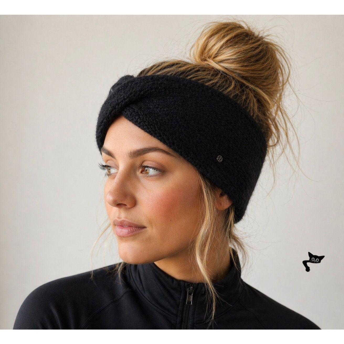 Lululemon Lululemon Twisted Bliss Earwarmer Black One Size Size ONE SIZE - 6 Thumbnail