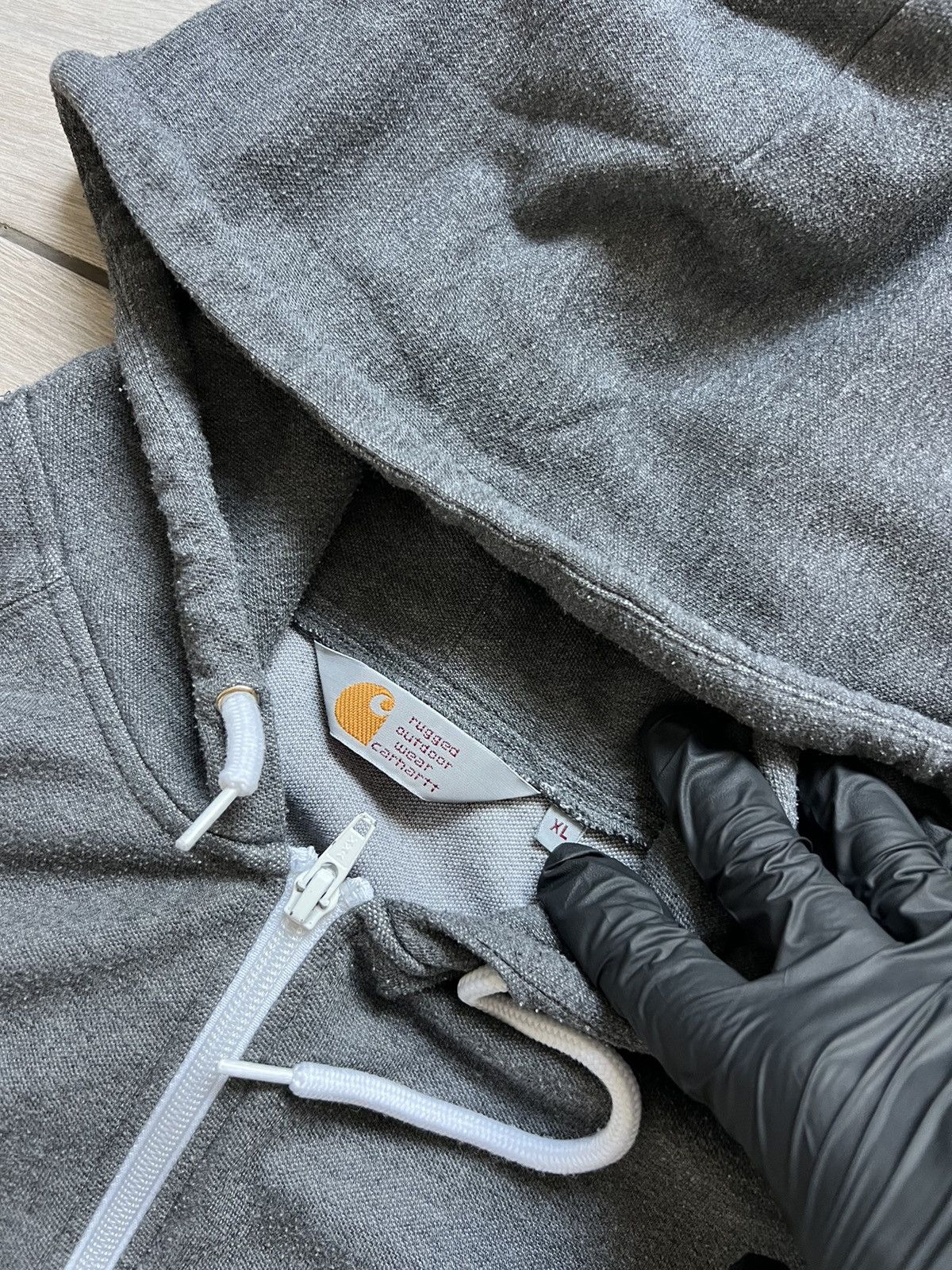 Carhartt × Vintage Vintage 90s Carhartt Zip Hoodie Sweatshirt Y2K Streetwear Size US XL / EU 56 / 4 - 5 Thumbnail