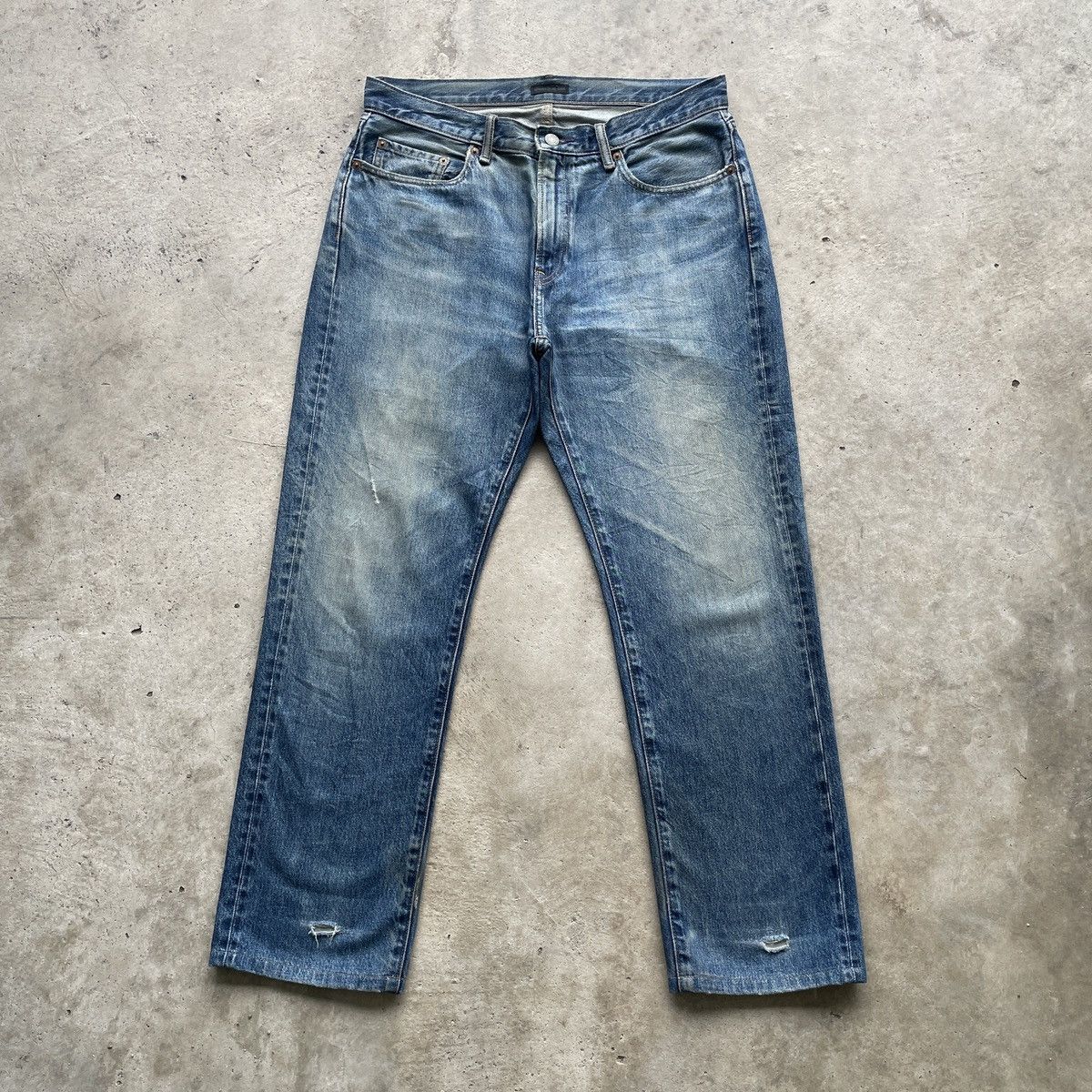 Japanese Brand W34💥 Vintage Japanese Brand Faded Jeans Mud Wash Denim Pants Size US 34 / EU 50 - 1 Thumbnail