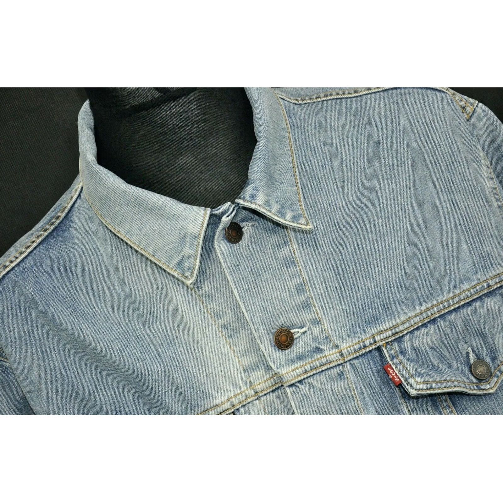 Levi's Levi's 70550 Denim Jacket Rider Trucker Blue 2XL Men Shirt Jacket Vintage NOT INCLUDED N/A Size US 39 - 5 Thumbnail