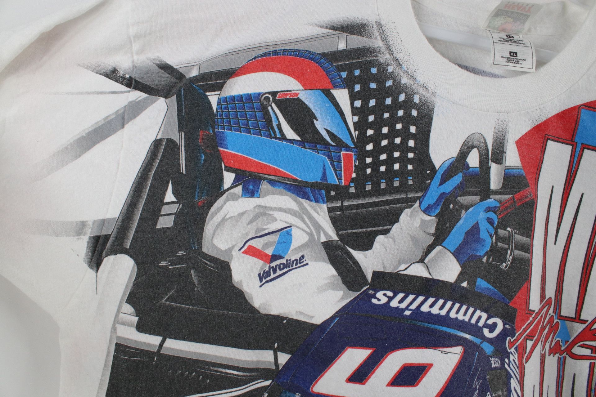 Vintage Vintage 90s NASCAR All Over Print Mark Martin T-Shirt USA Size US L / EU 52-54 / 3 - 5 Thumbnail