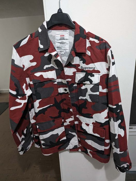 Supreme Supreme Hellraiser BDU Shirt Red Camo | Grailed