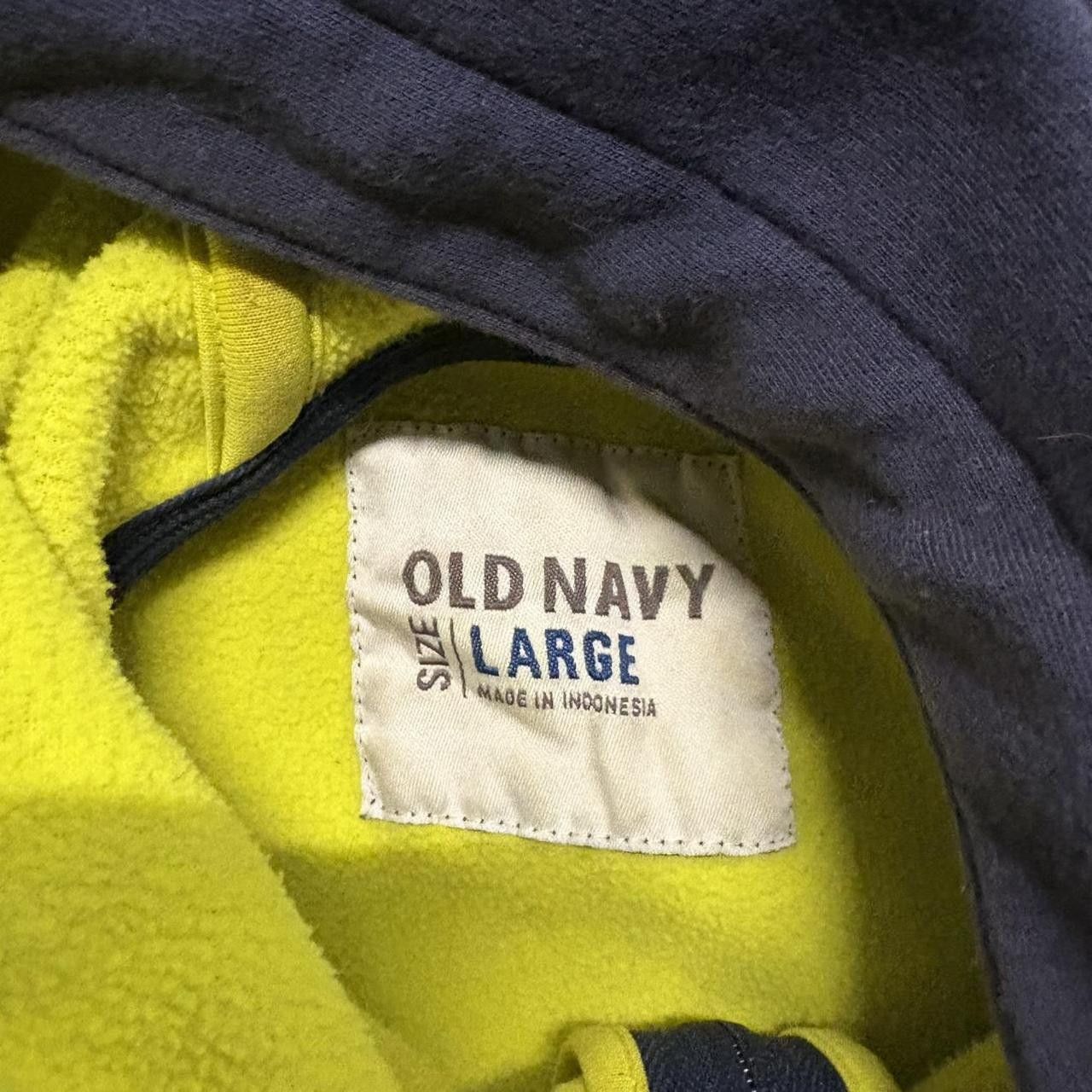 Vintage Crazy Vintage Y2K/2000s Navy Blue Faded Old Navy Zipup Hoodie! Size US L / EU 52-54 / 3 - 3 Thumbnail