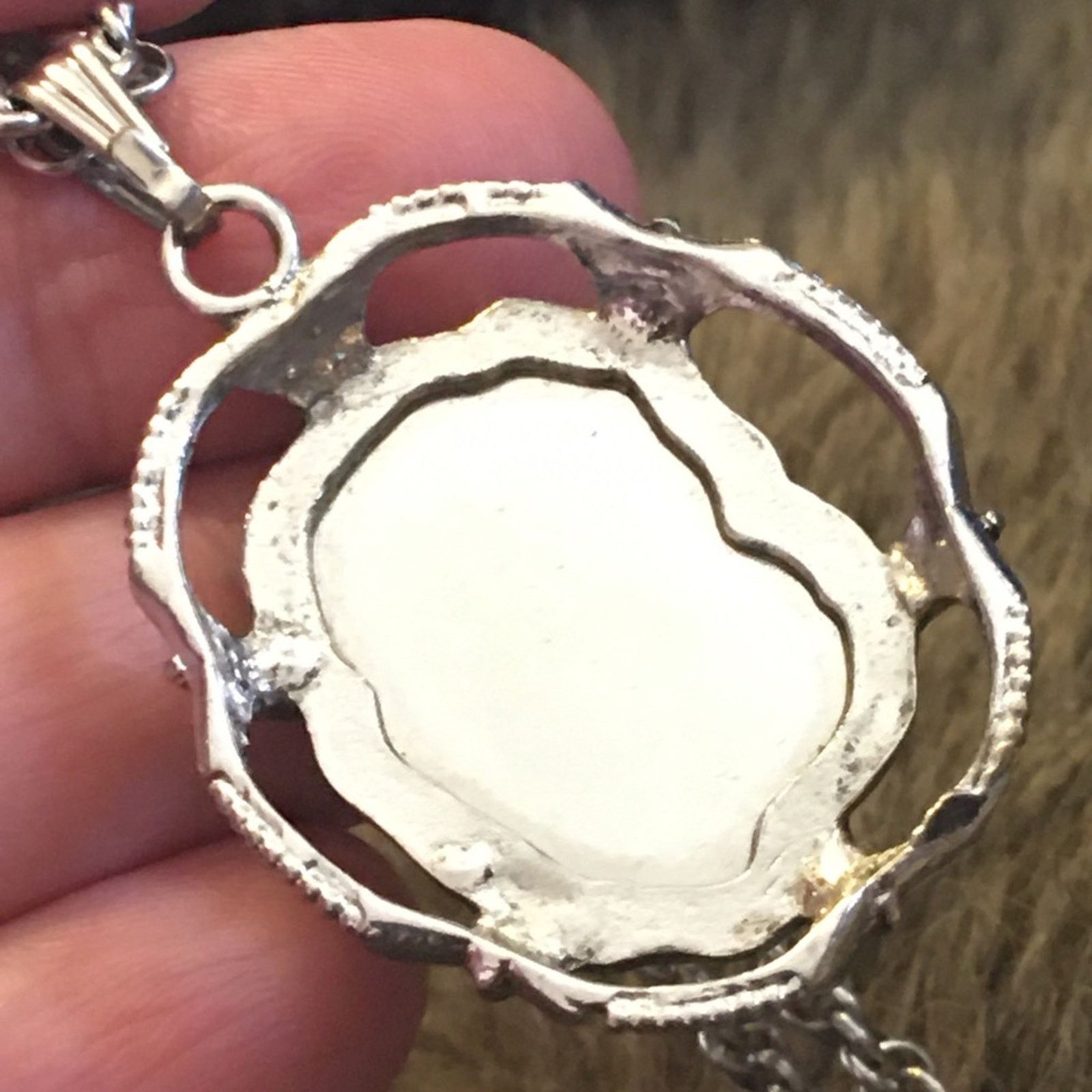 Vintage Vintage Whiting & Davis crystal pendant with chain Size ONE SIZE - 9 Thumbnail