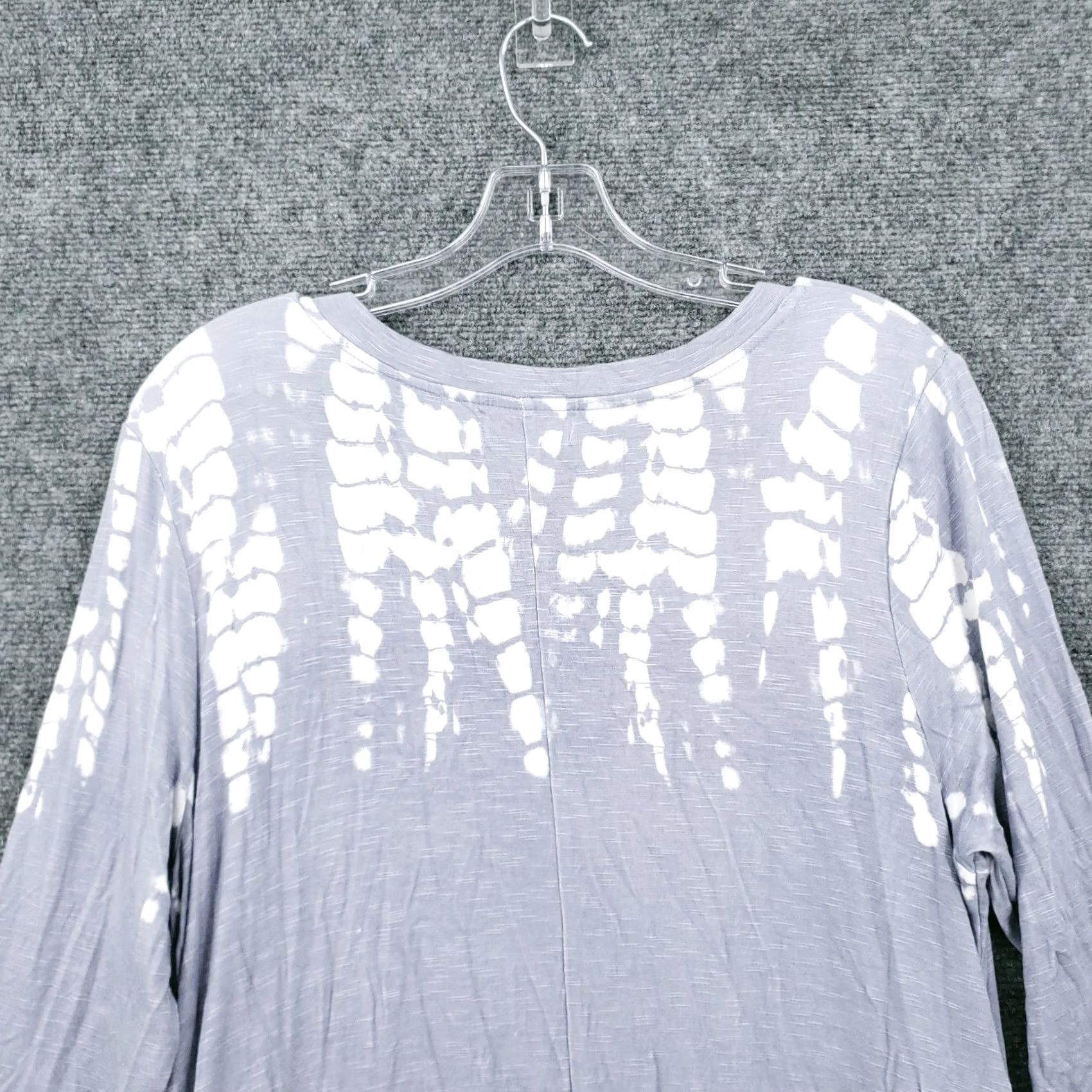 Vintage New Directions Dress Womens L Large Gray Tunic Studio Solid Scoop Neck Rayon Size L / US 10 / IT 46 - 3 Thumbnail