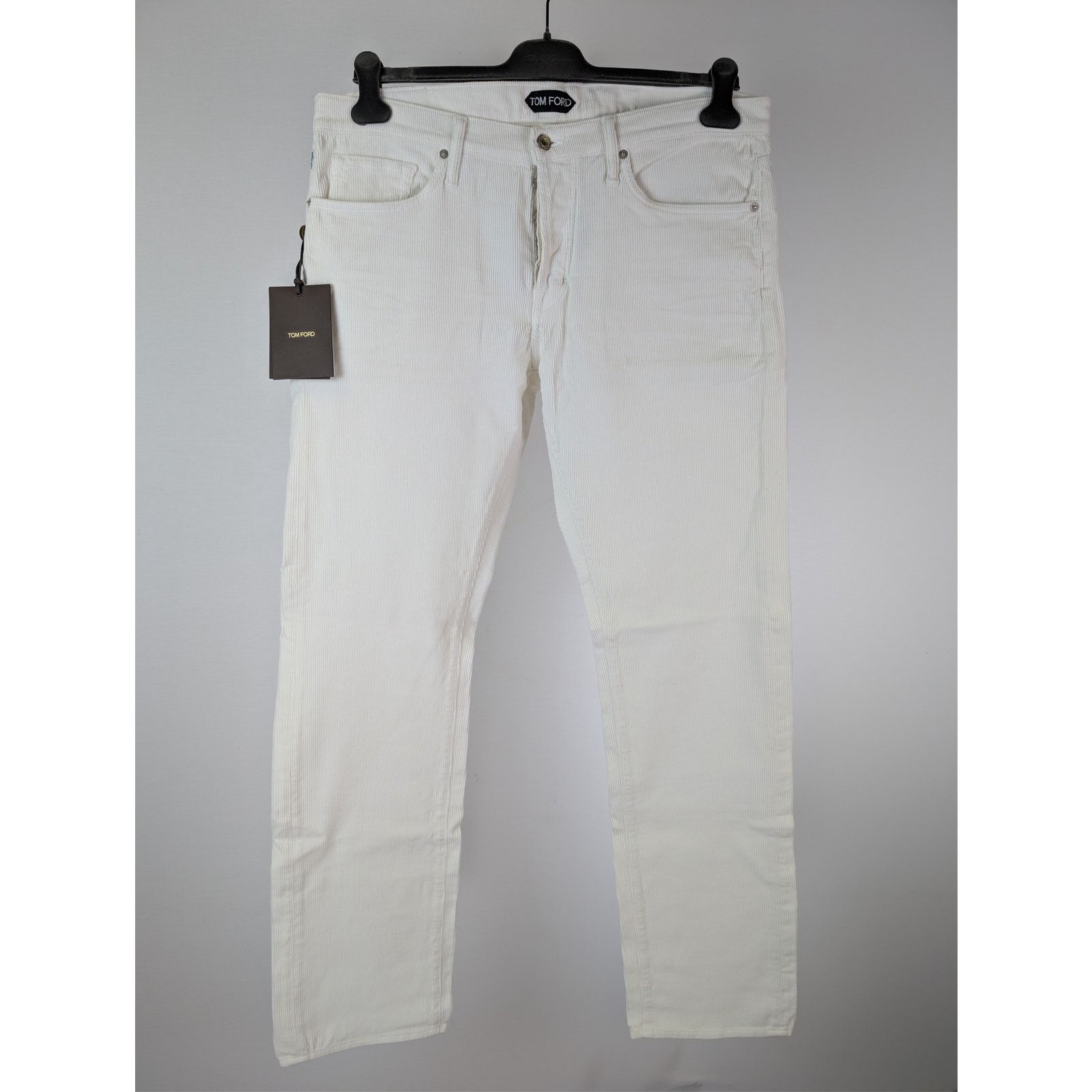 Tom Ford o1rshd1 Straight Fit Denim Jeans in White Size US 34 / EU 50 - 2 Thumbnail
