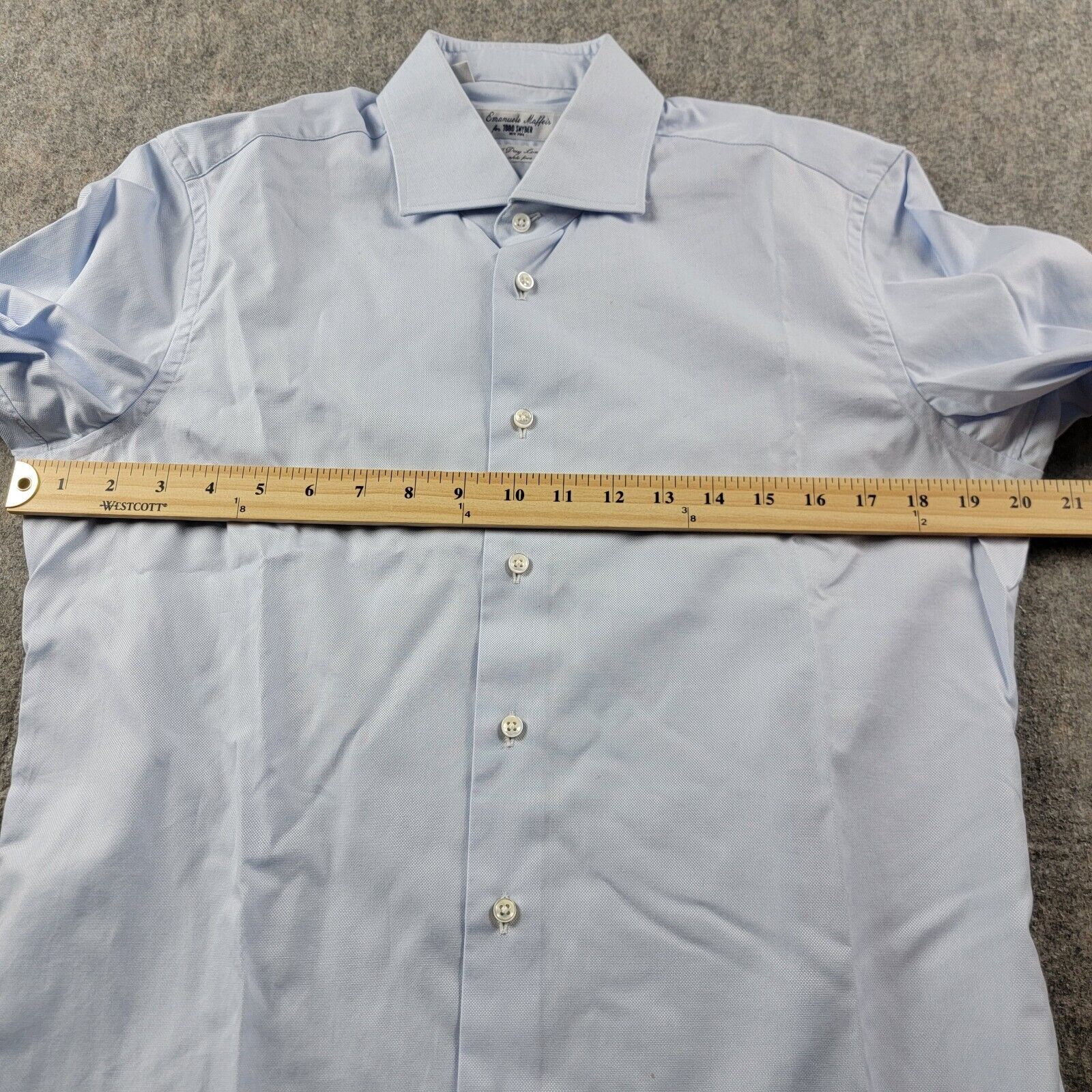 Todd Snyder Emanuele Maffeis x Todd Snyder Wrinkle Free Dress Shirt FLAW Size US S / EU 44-46 / 1 - 4 Thumbnail