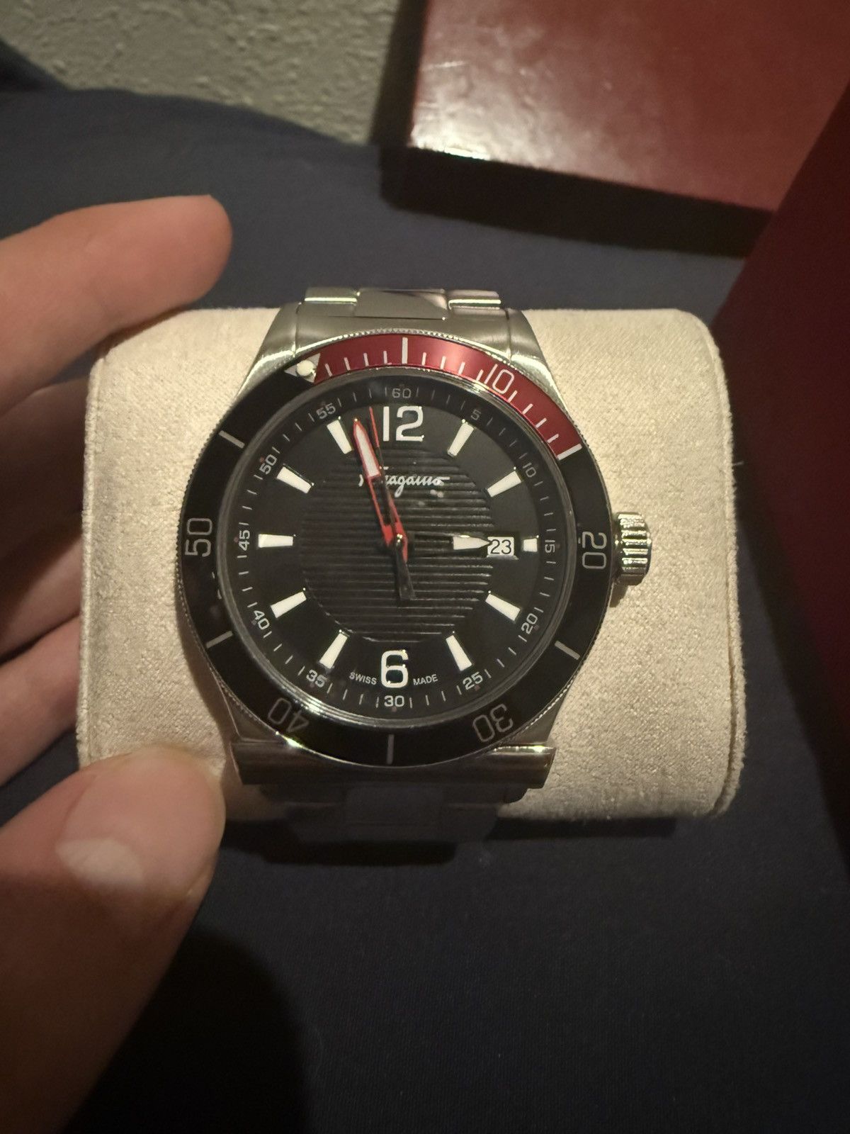 Salvatore Ferragamo Salvatore Ferragamo Stainless Steel Black/Red Watch Size ONE SIZE - 2 Thumbnail