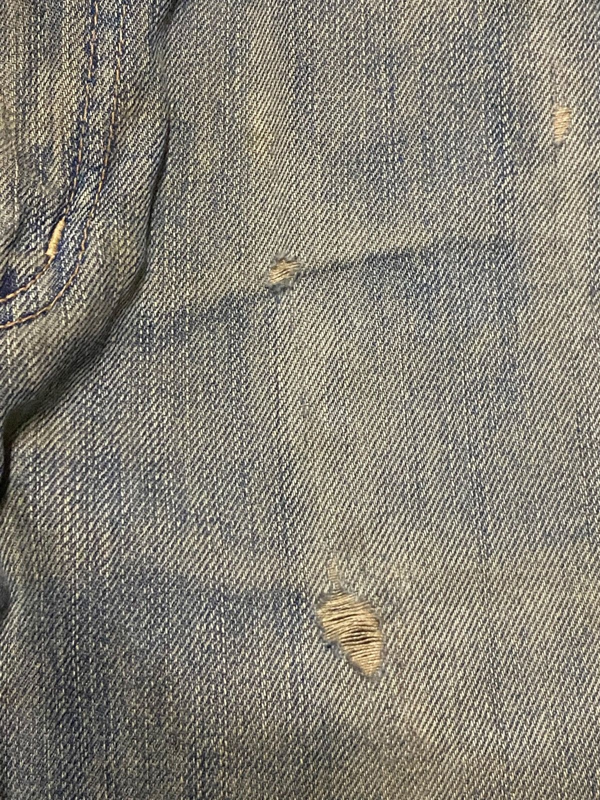 Junya Watanabe Vintage Edwin 403 Mud Wash Distressed Loose Size US 33 - 10 Thumbnail