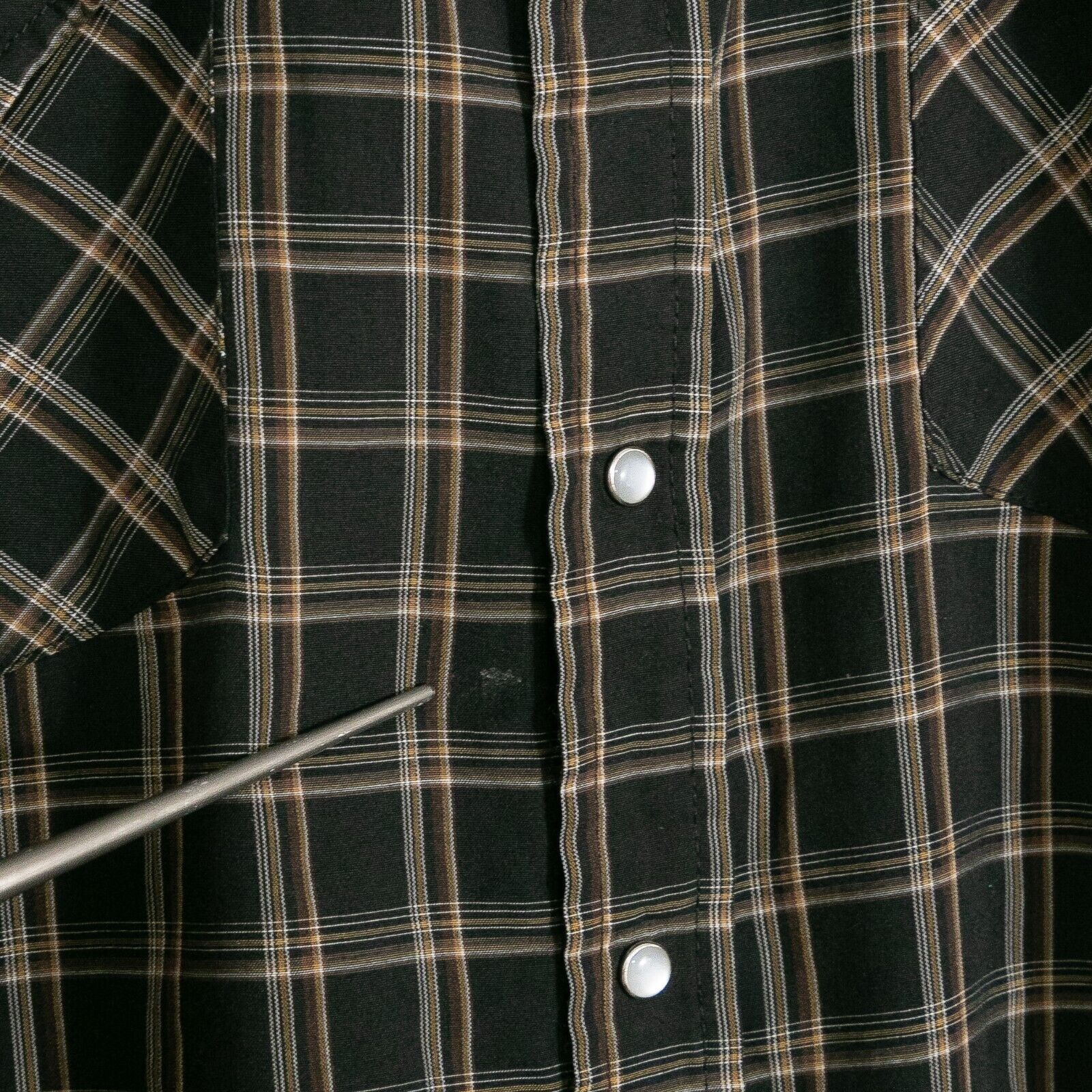Vintage Vintage Ely Cattleman Pearl Snap Button Shirt Large - Black Size US L / EU 52-54 / 3 - 3 Thumbnail