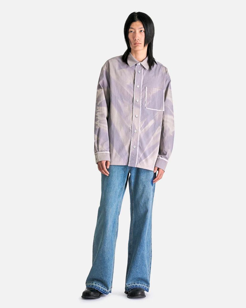 JiyongKim o1s1v1r1oon0925 Sun Bleached Edge Shirt in Off White Size US L / EU 52-54 / 3 - 2 Thumbnail