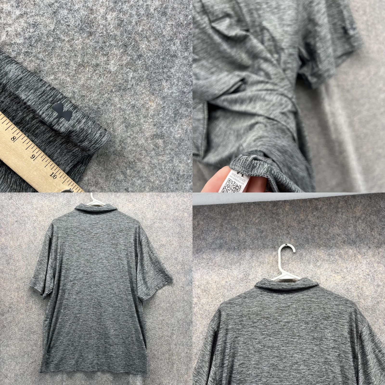 Under Armour Under Armour Polo Shirt Men XL Heather Gray Athletic Training Heatgear Golf Shirt Size US XL / EU 56 / 4 - 8 Thumbnail
