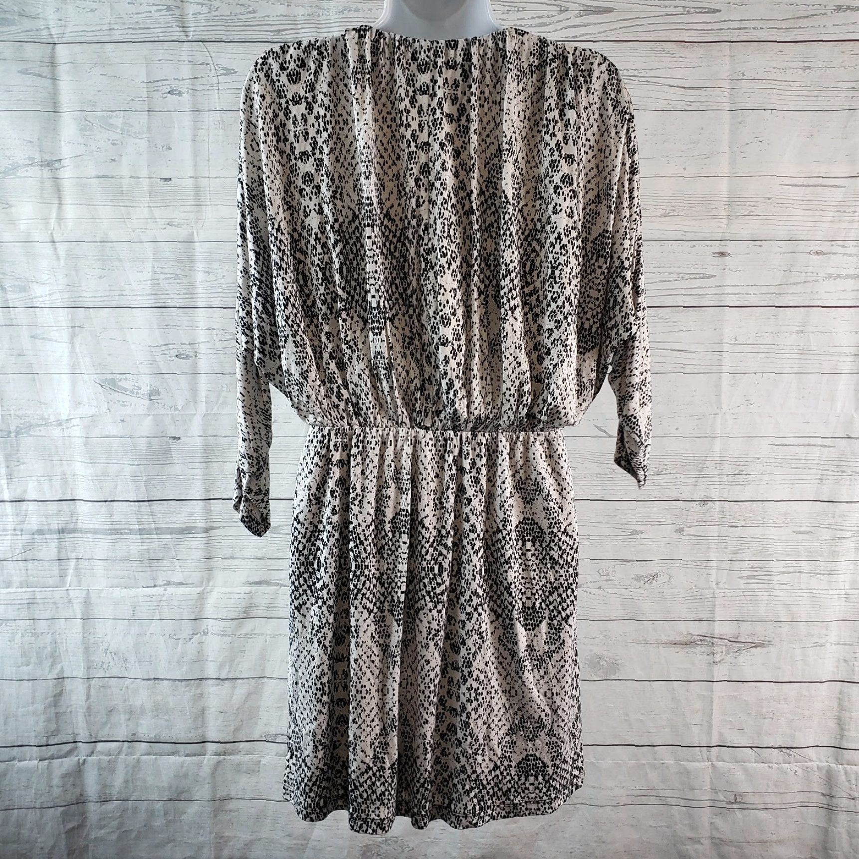 Parker Parker Dress Catalina Black V-Neck Dolman Sleeve Small Womens Size S / US 4 / IT 40 - 4 Thumbnail
