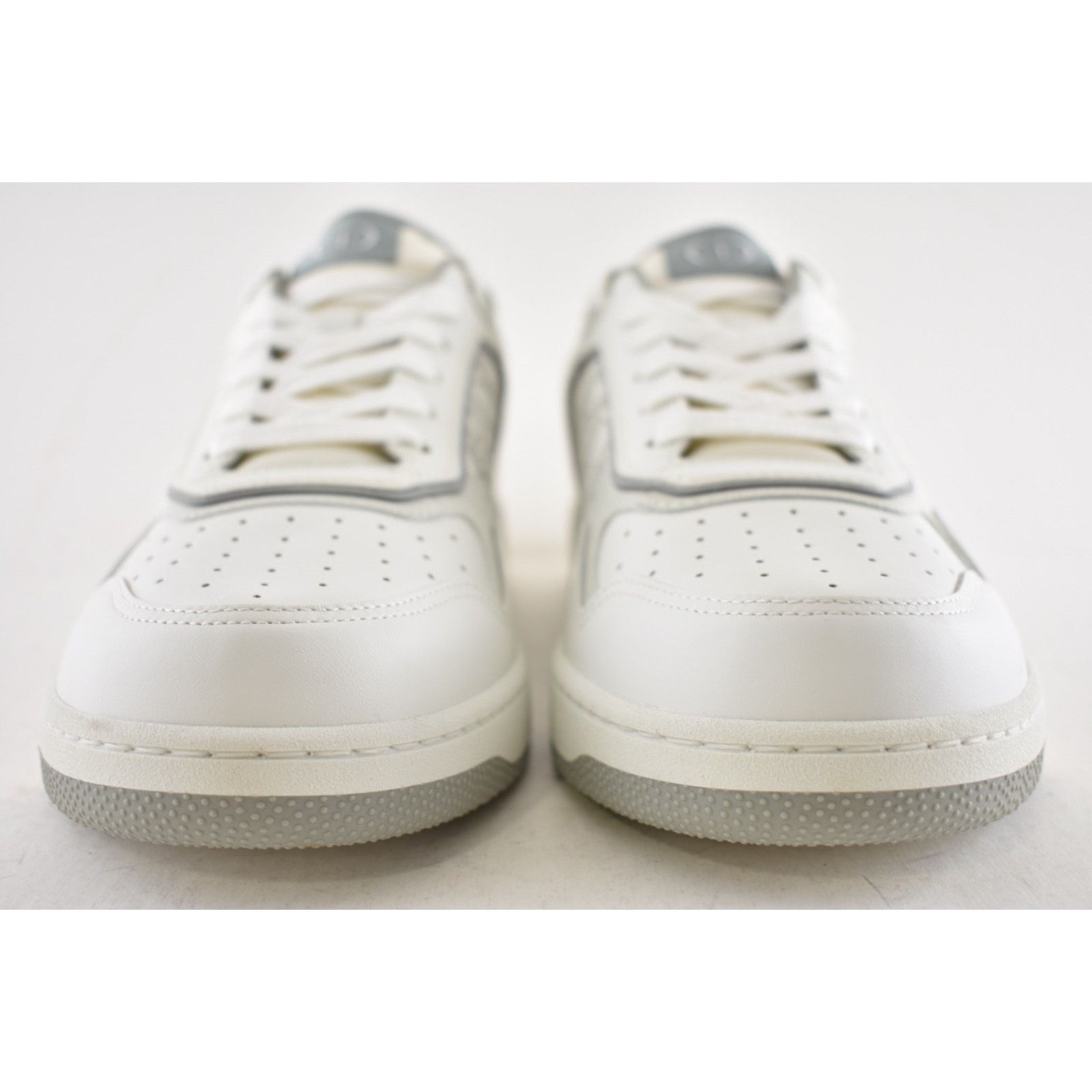 Dior Dior Mens B27 White Grey Leather Low Top Sneakers 44 11 Size US 11 / EU 44 - 8 Thumbnail