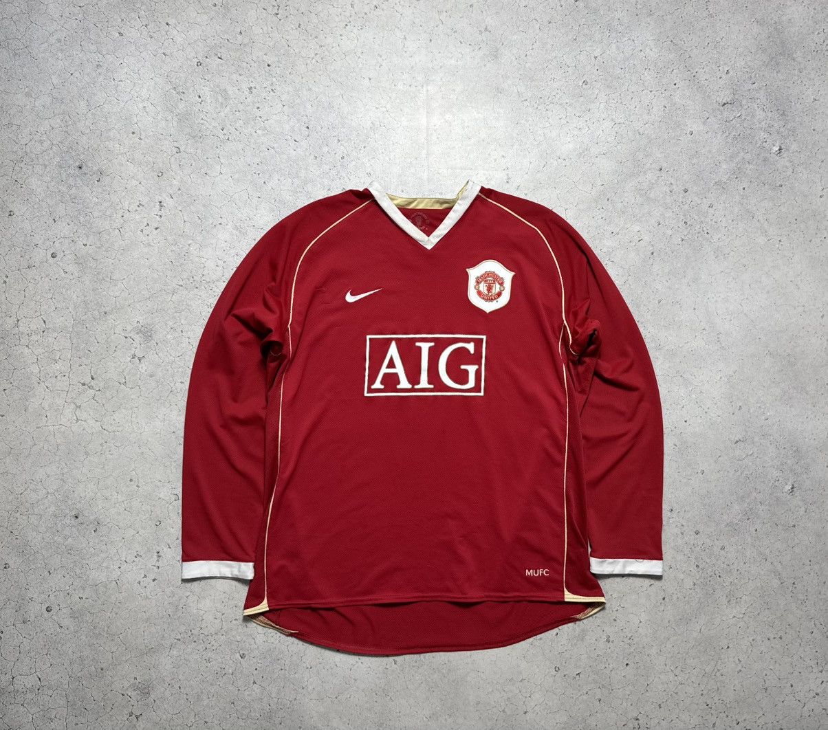 Nike Nike FC Manchester United 2006/07 Soccer Jersey Long Sleeve Size US XL / EU 56 / 4 - 1 Thumbnail
