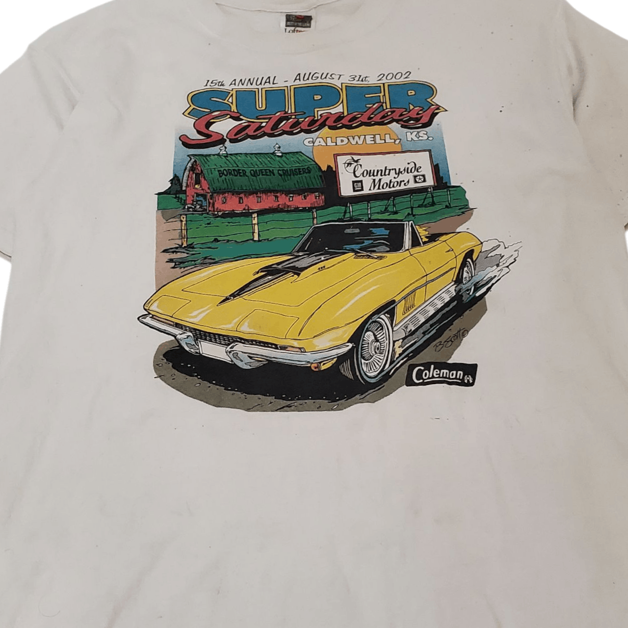 Vintage 2002 Corvette Racing T-Shirt Size US XL / EU 56 / 4 - 2 Thumbnail