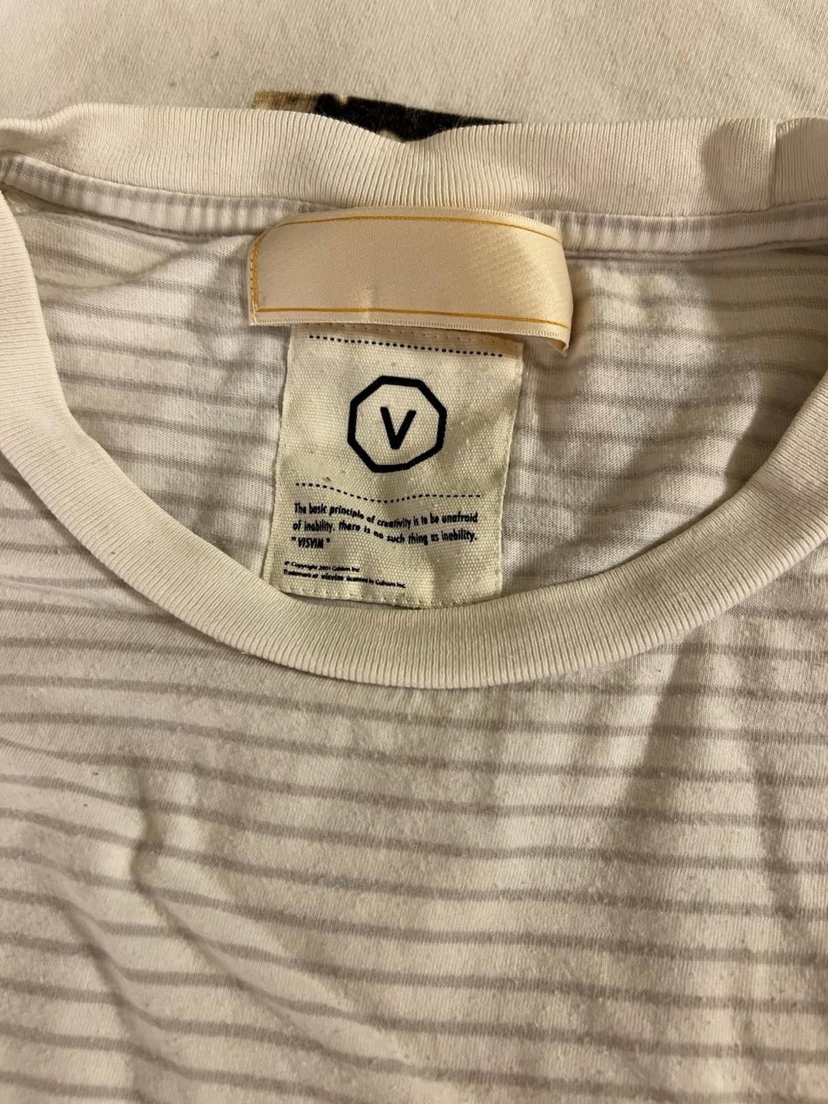 Visvim Pre-Owned VISVIM Stripe Long Sleeve T-shirt Size XL Size US XL / EU 56 / 4 - 10 Thumbnail