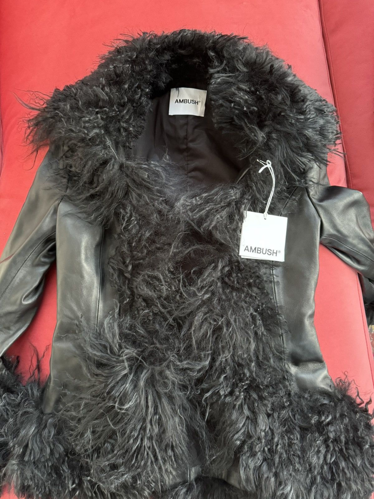Ambush Design New Ambush shearling mongolian leather coat, size M Size M / US 6-8 / IT 42-44 - 15 Thumbnail