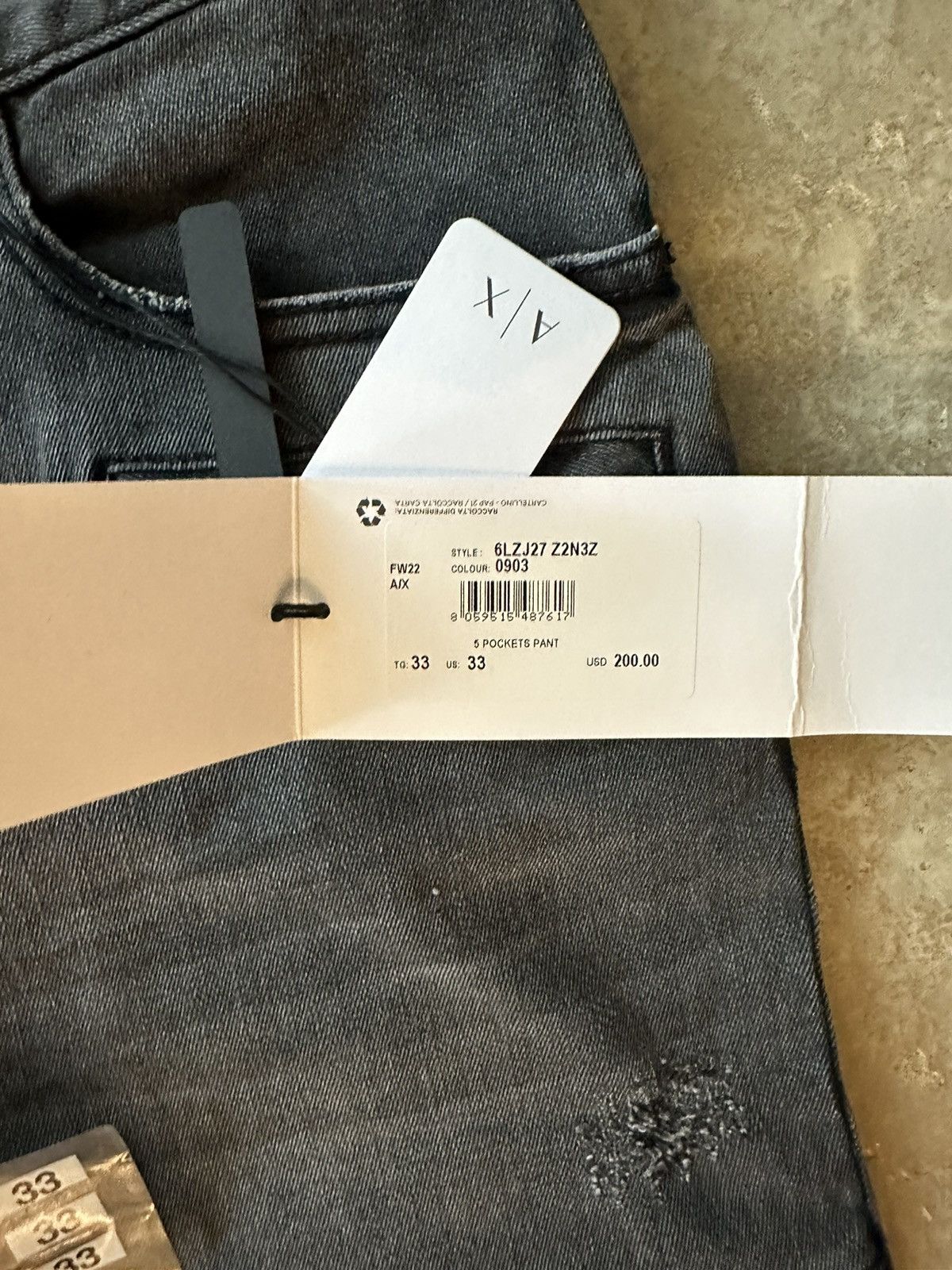 Armani Exchange Armani Exchange Skinny biker jeans Size US 33 - 5 Thumbnail