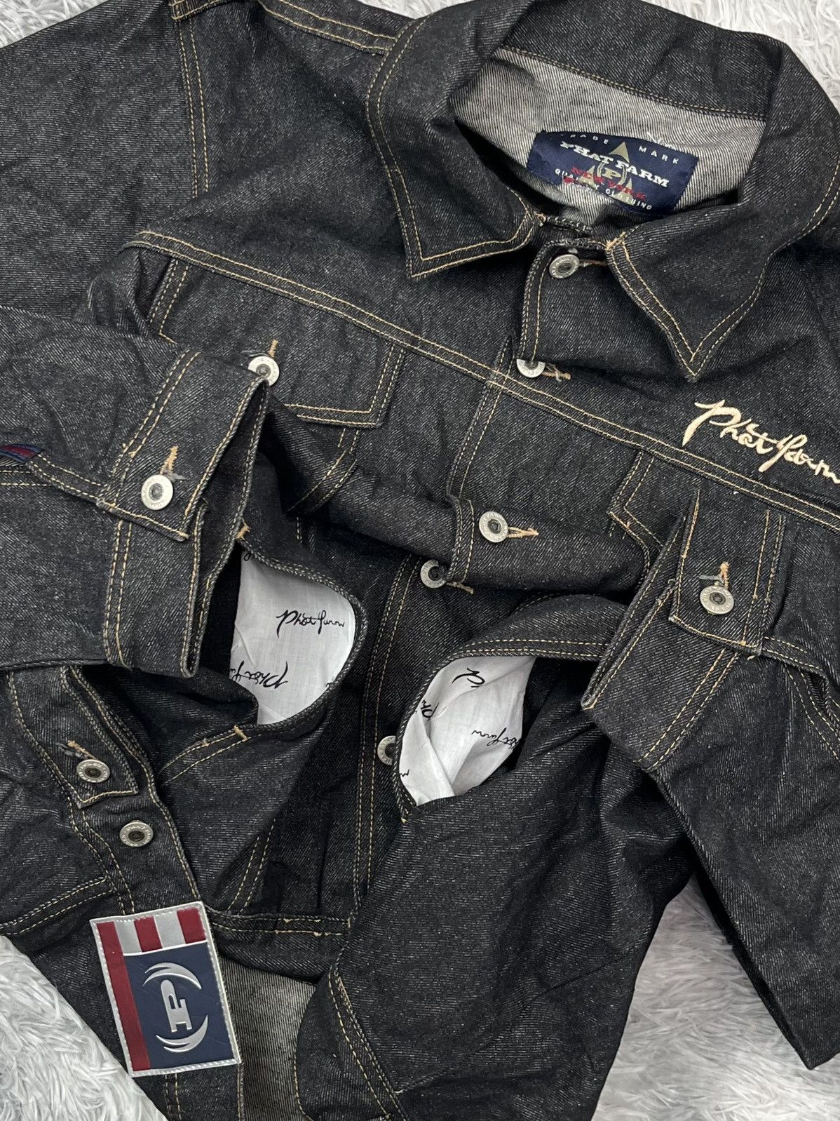 Phat Farm vintage Y2K,90s Phat Farm denim jacket Size US L / EU 52-54 / 3 - 8 Thumbnail