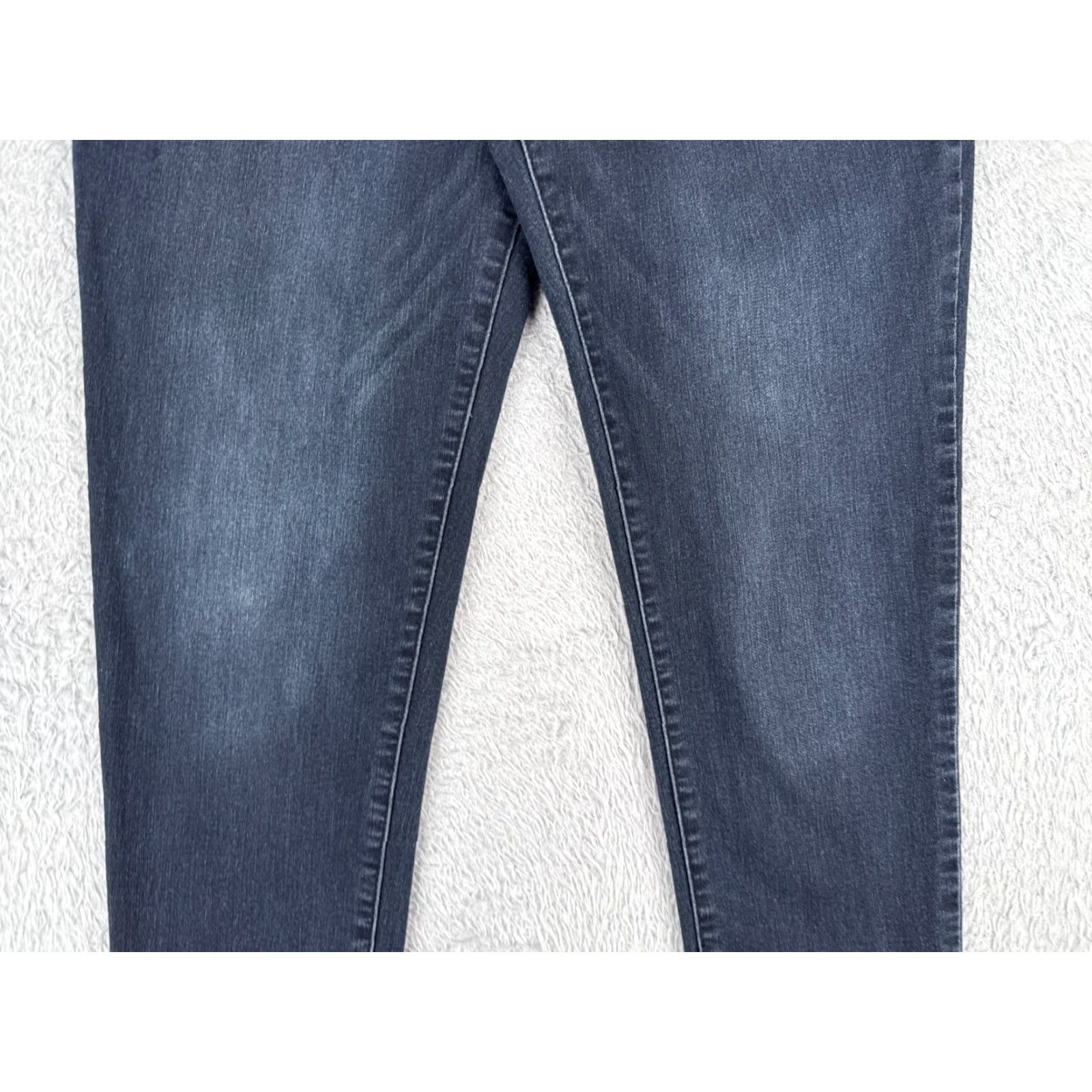 Vintage Democracy Womens Jeans 10 Blue Denim Skinny High Rise 32x26 Distressed Cotton Size 32" / US 10 / IT 46 - 3 Thumbnail