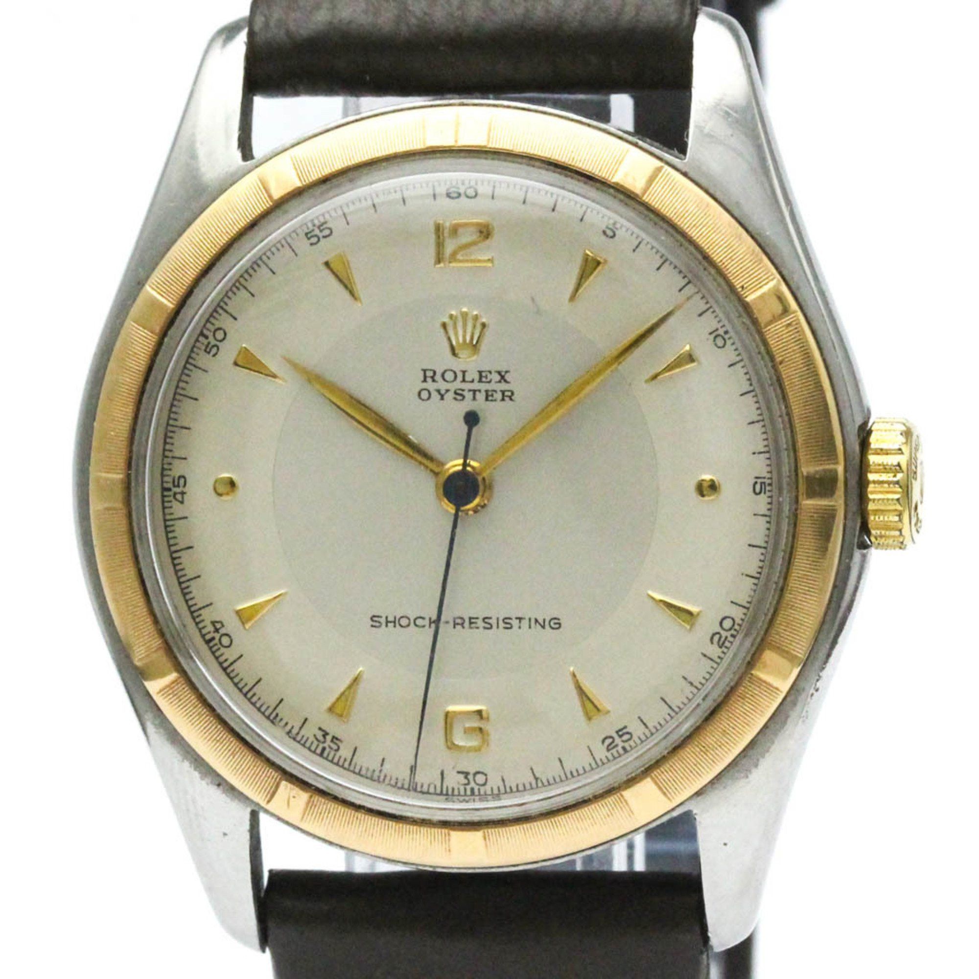 Rolex ROLEX Oyster Precision 5059 18K Gold Steel Hand-Winding Mens Watch BF575132 Size ONE SIZE - 1 Thumbnail