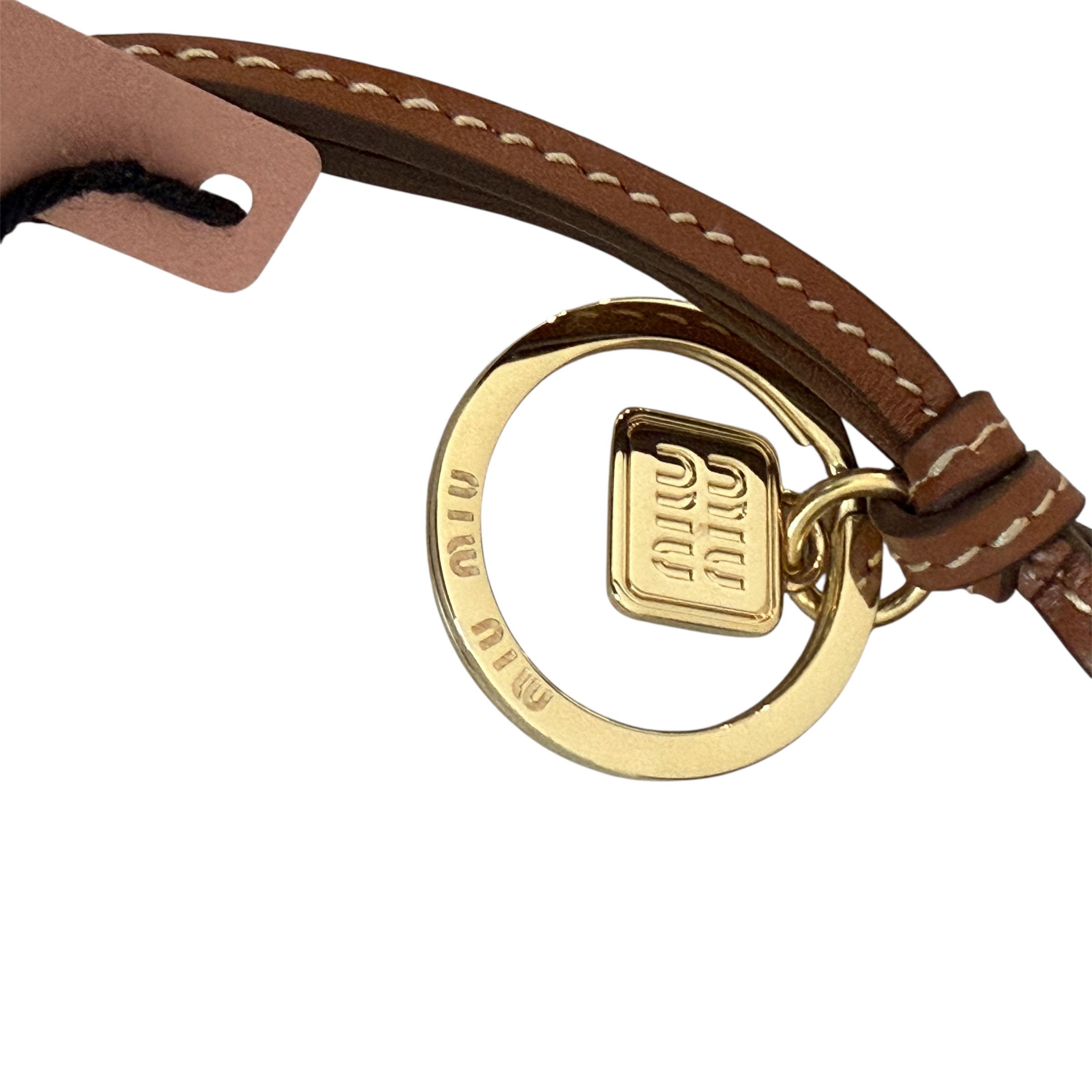 Miu Miu Miu Miu Bag Charm 5TL534 Knot Detail Leather Trick Size ONE SIZE - 6 Thumbnail