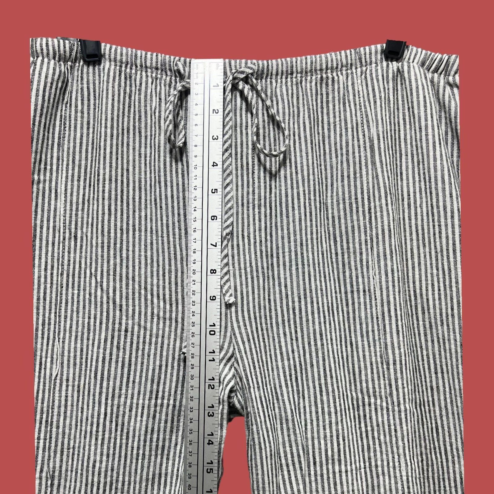 Other A New Day - Women's High-Rise Wide Leg Linen Pants - Black/W Size 38" / US 16 / IT 52 - 8 Thumbnail
