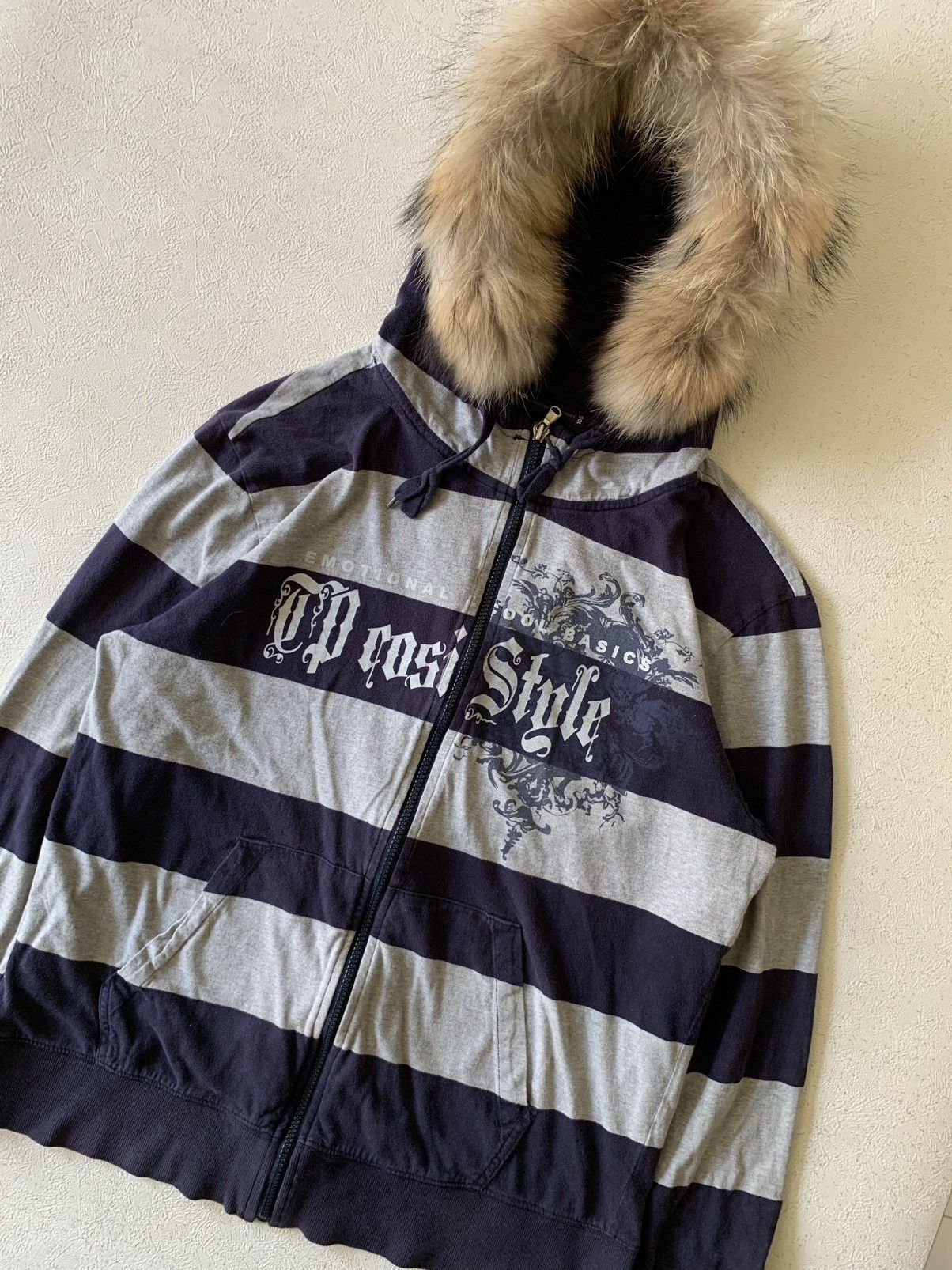 20471120 PUNK POEM JAPANESE FUR ZIP HOODIE IF SIXWASNINE LGB STYLE Size US L / EU 52-54 / 3 - 3 Thumbnail
