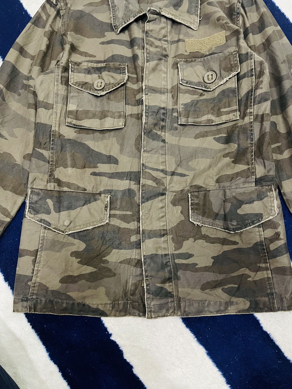 Mossimo Mossimo Sport Camo Design Button Up Jacket (12) Size US M / EU 48-50 / 2 - 12 Thumbnail