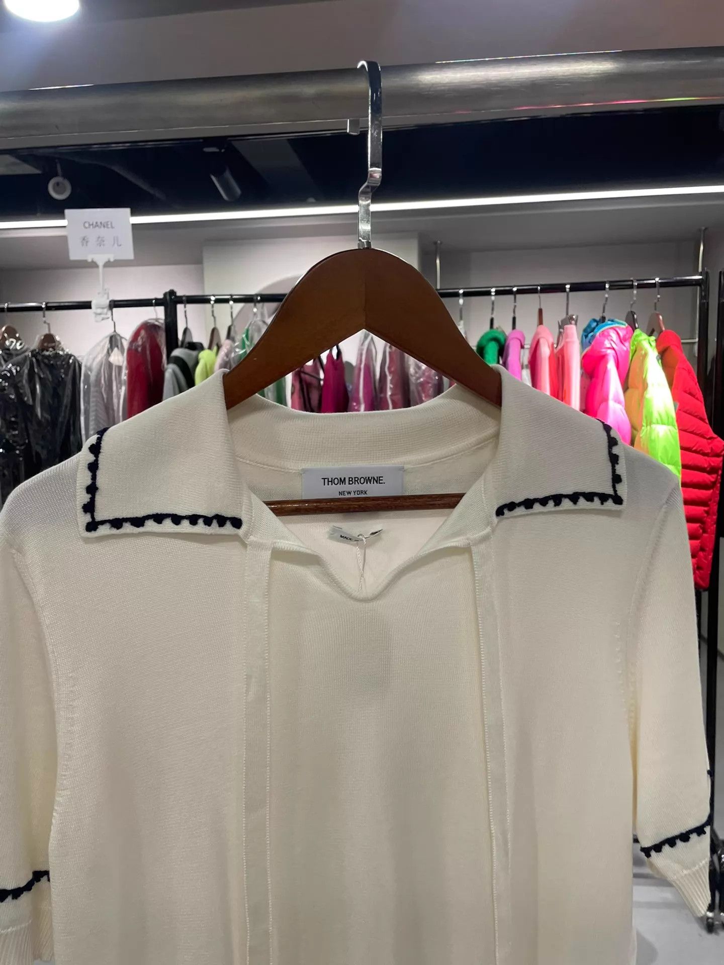 Thom Browne THOM BROWNE White Preppy Lapel Side Button Jacket Size 38 Size XS / US 0-2 / IT 36-38 - 2 Thumbnail
