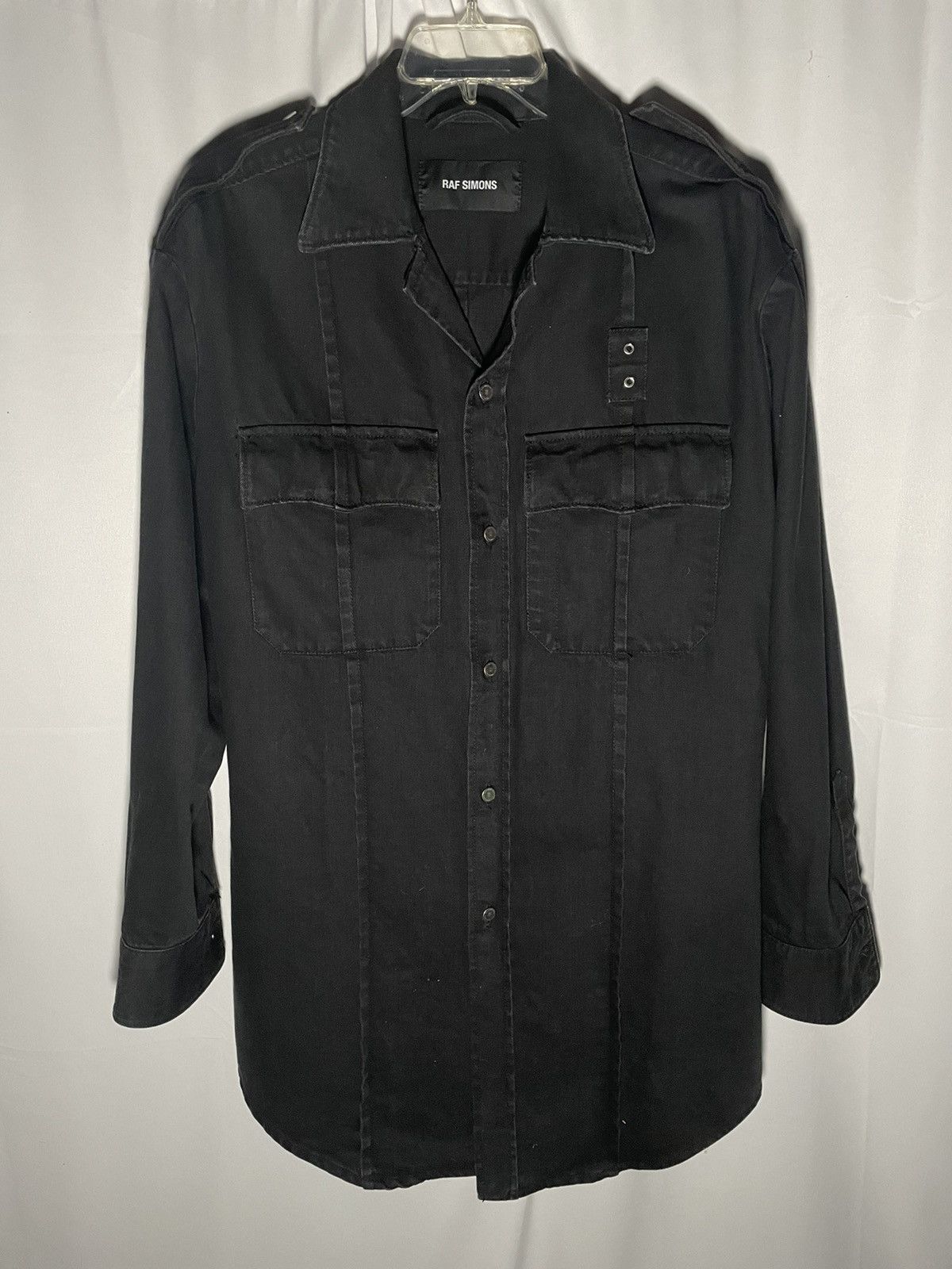 ラフシモンズ17SS Oversized 2 Pockets Shirts