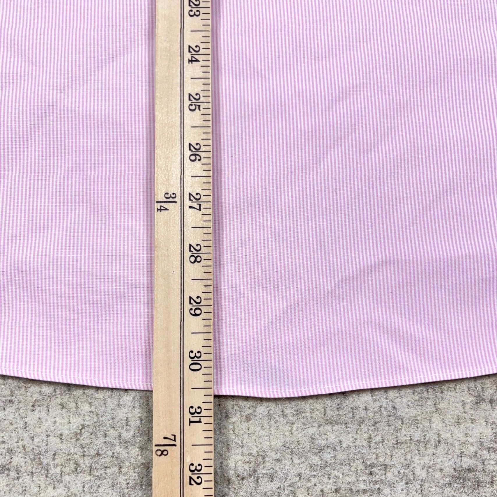 UNTUCKit UNTUCKit Shirt Men 3XL Pink Striped Button Up Dress Casual Poplin Flip Cuff Size US XXL / EU 58 / 5 - 7 Thumbnail