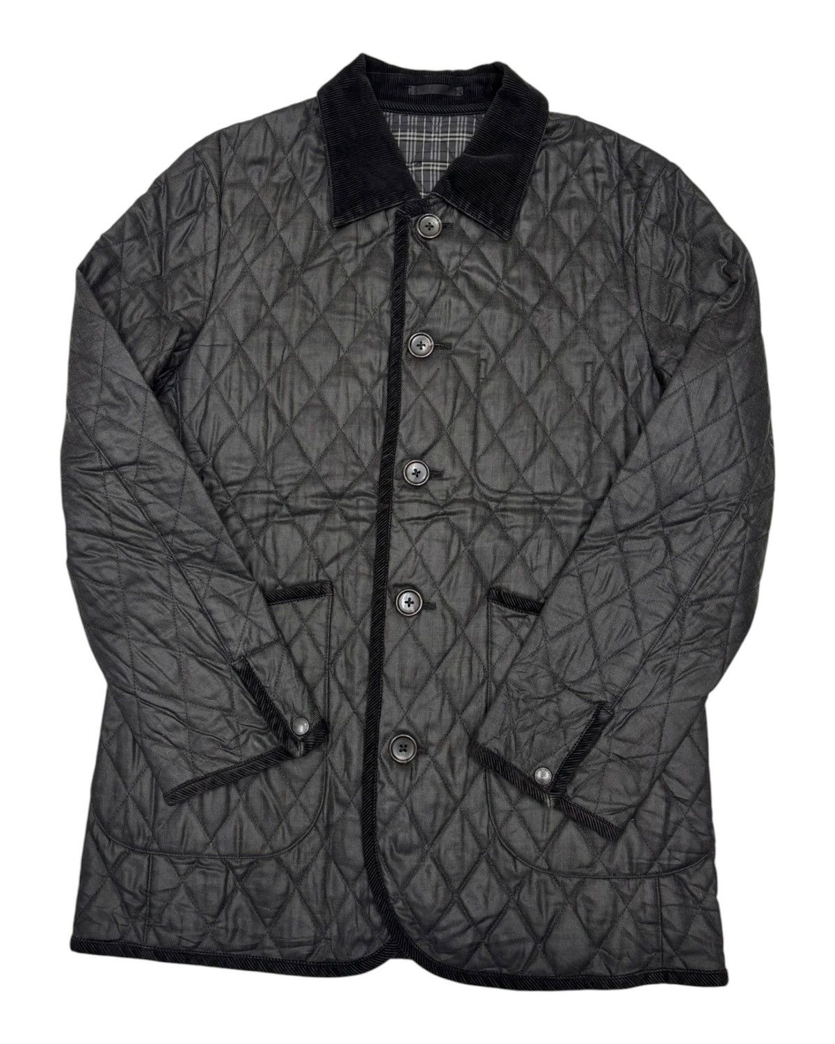 Burberry Black Label Quilted Jacket Overcoat Size US M / EU 48-50 / 2 - 2 Thumbnail