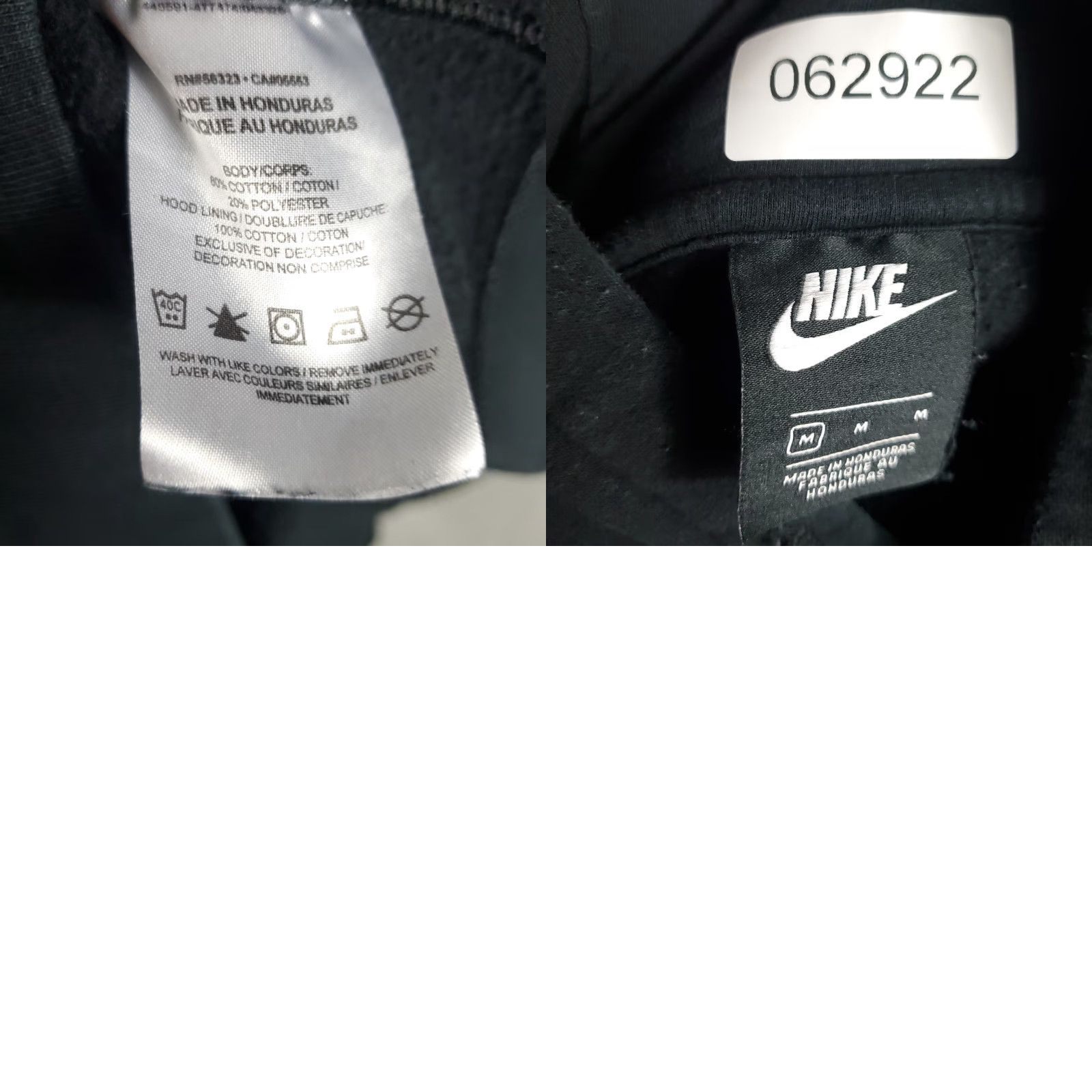 Nike Nike Hoodie Shirt Mens Size Medium Black Swoosh Pullover Sweatshirt Mock Neck Hooded Pockets Logo 90s Football theme Mens Size US M / EU 48-50 / 2 - 8 Thumbnail