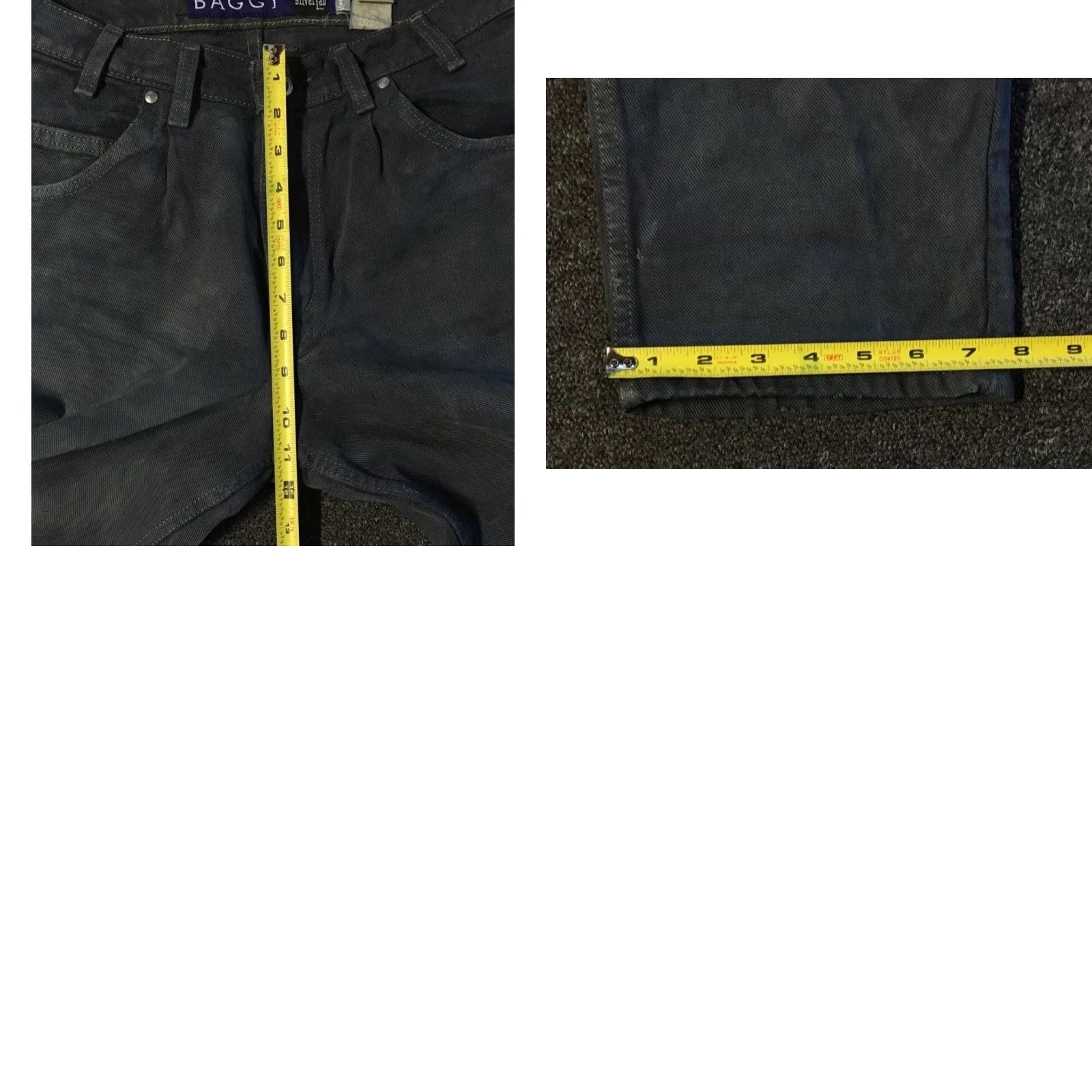 Levi's VINTAGE Levis Silvertab 90s Faded Distress Baggy Jeans 29 USA Grunge Skate Big Boy Size US 29 - 9 Thumbnail