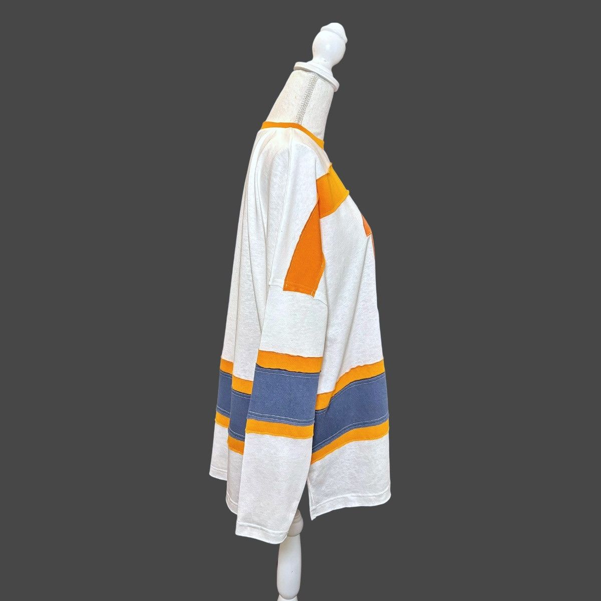 Other La Biz Long Sleeve Heritage T-Shirt White Blue Orange Sz S Size S / US 4 / IT 40 - 8 Thumbnail
